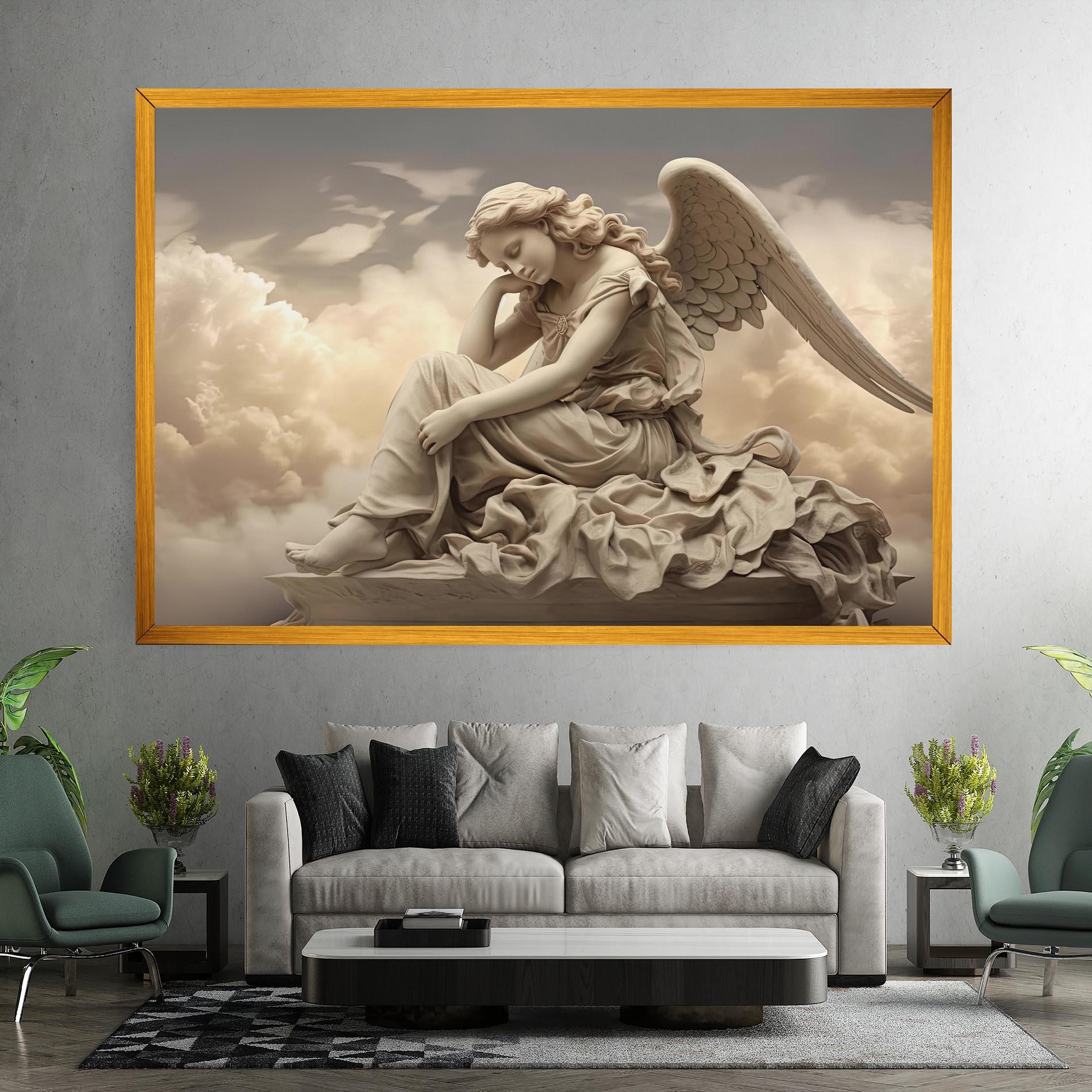 Leinwandbild Angel Guardian Cloud mockup 7