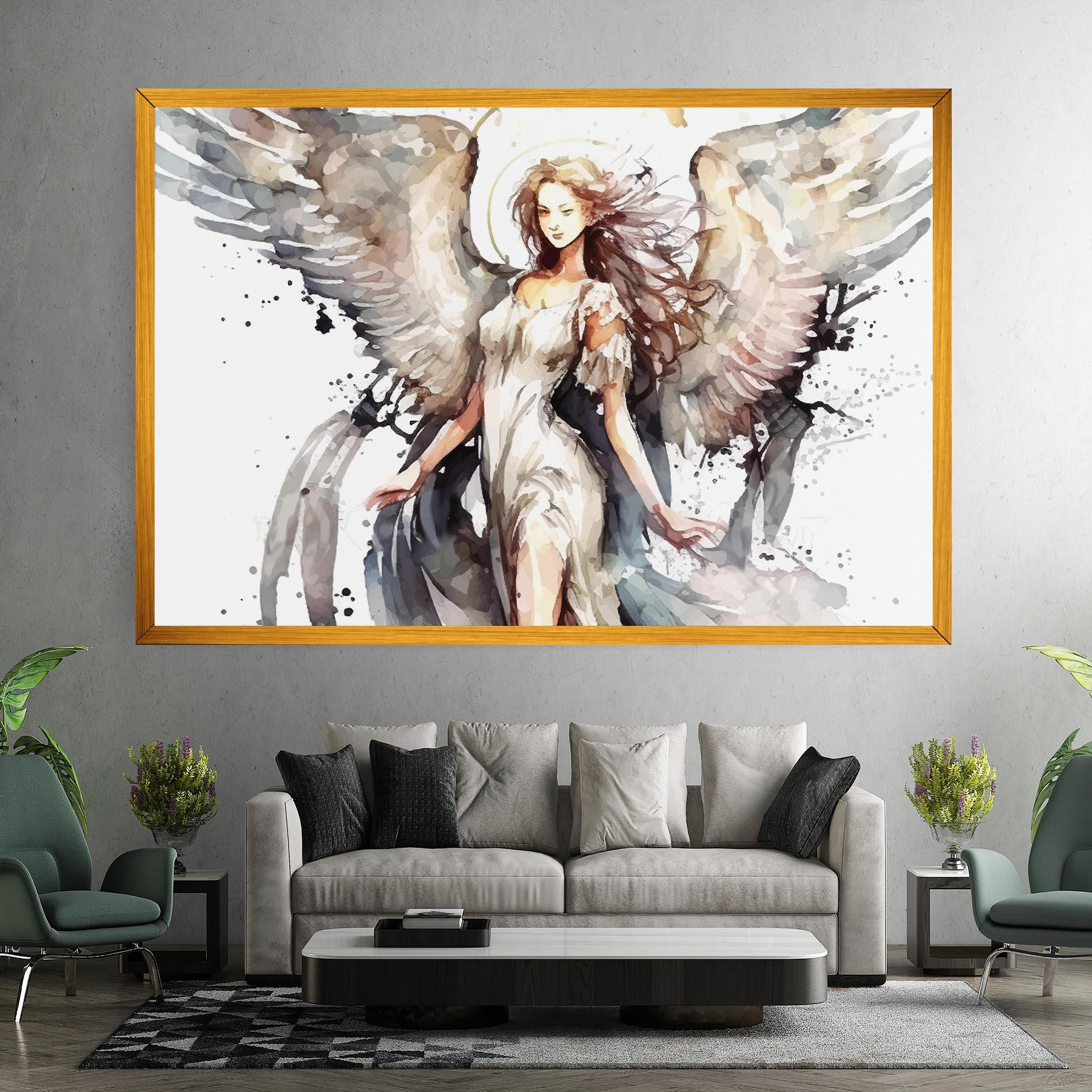 Leinwandbild Angel Lady mockup 7