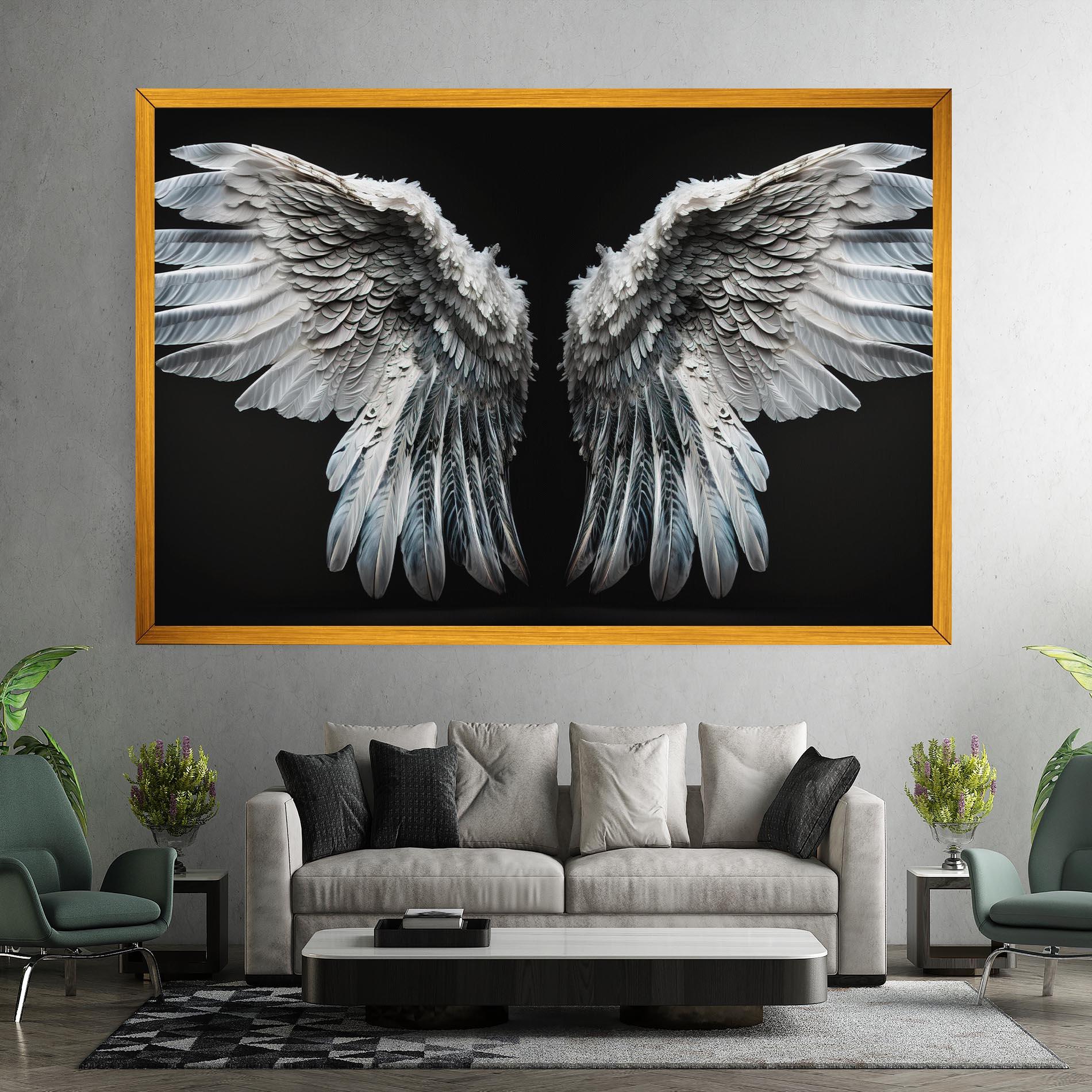 Leinwandbild Big Angel Wings mockup 7