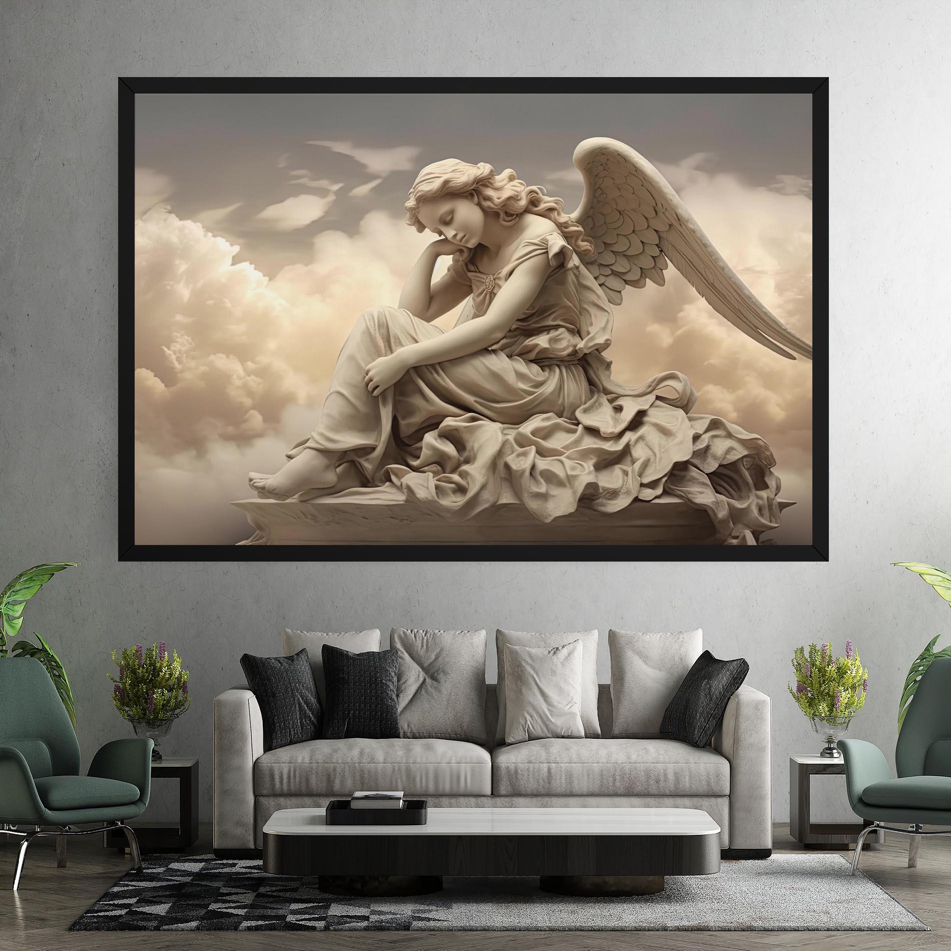 Leinwandbild Angel Guardian Cloud mockup 7