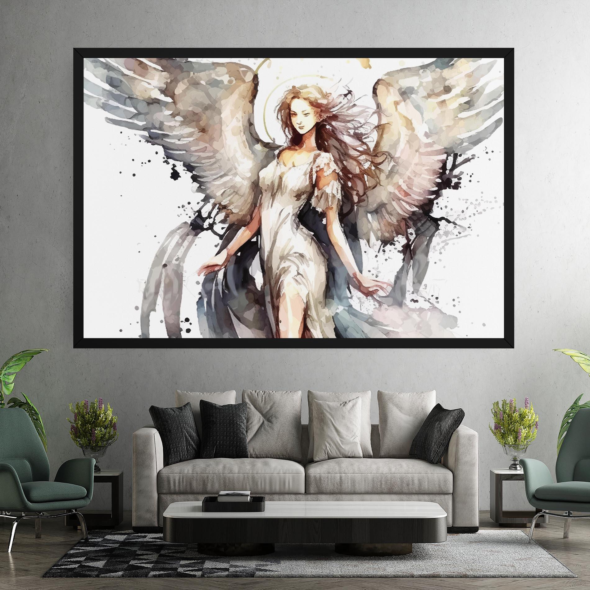 Leinwandbild Angel Lady mockup 7