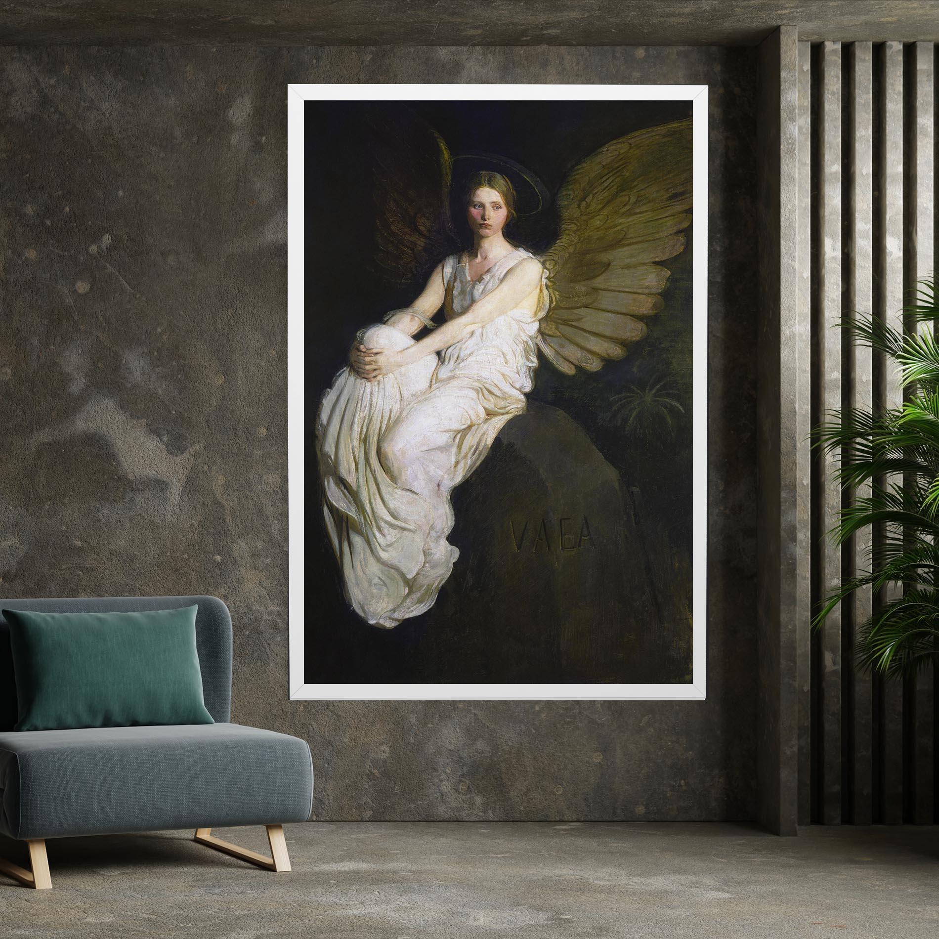 Leinwandbild Angel Thinking mockup 7