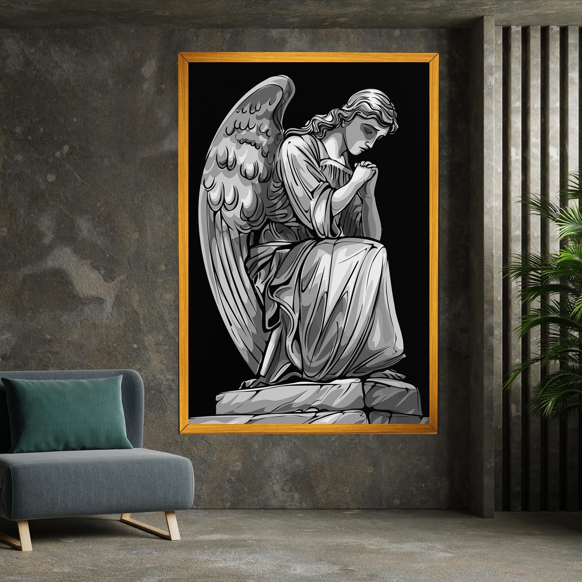 Leinwandbild Pray Angel mockup 7
