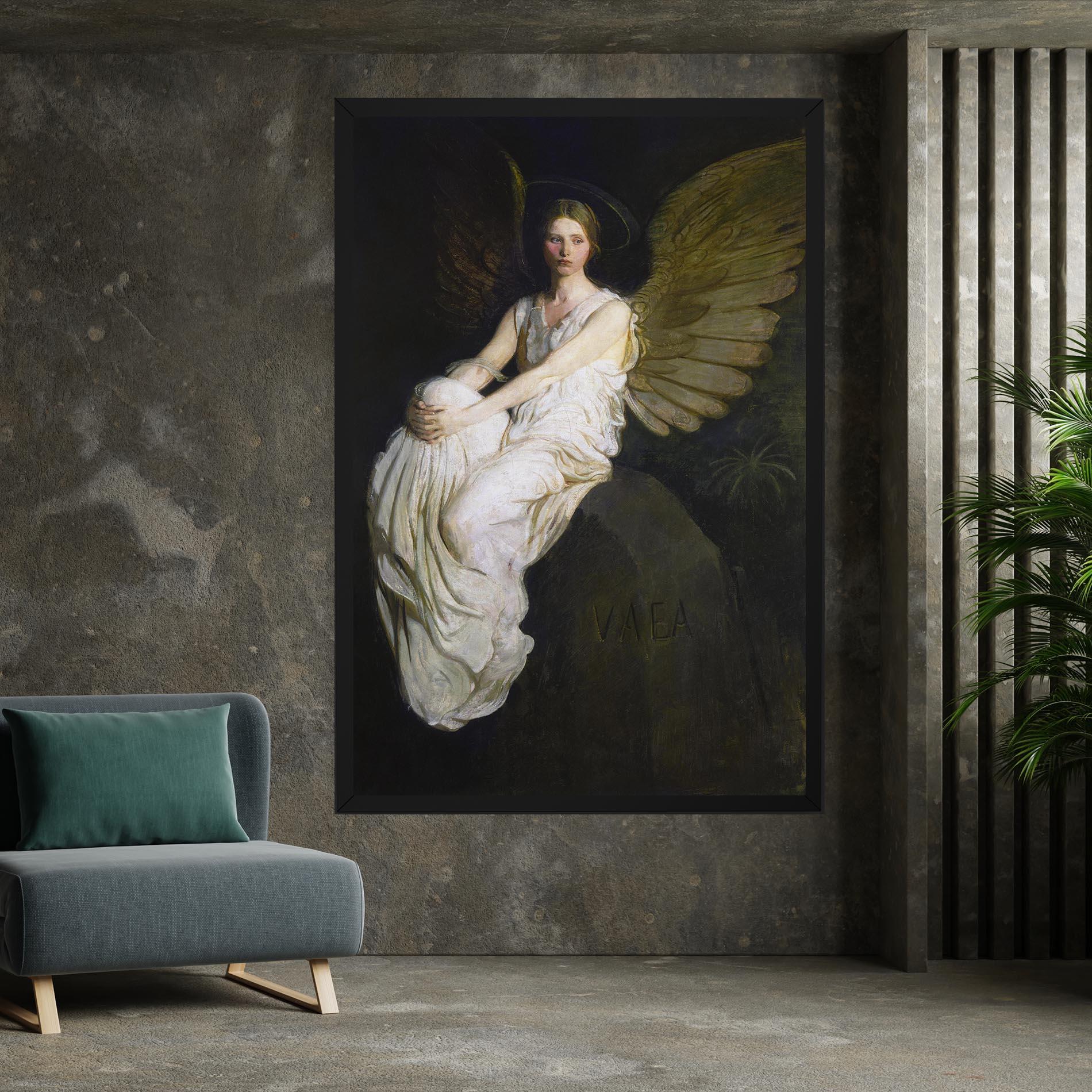 Leinwandbild Angel Thinking mockup 7