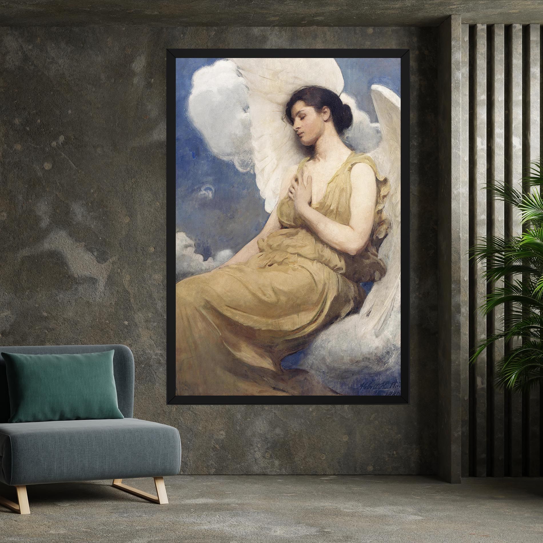 Angel Woman Painting mockup 7