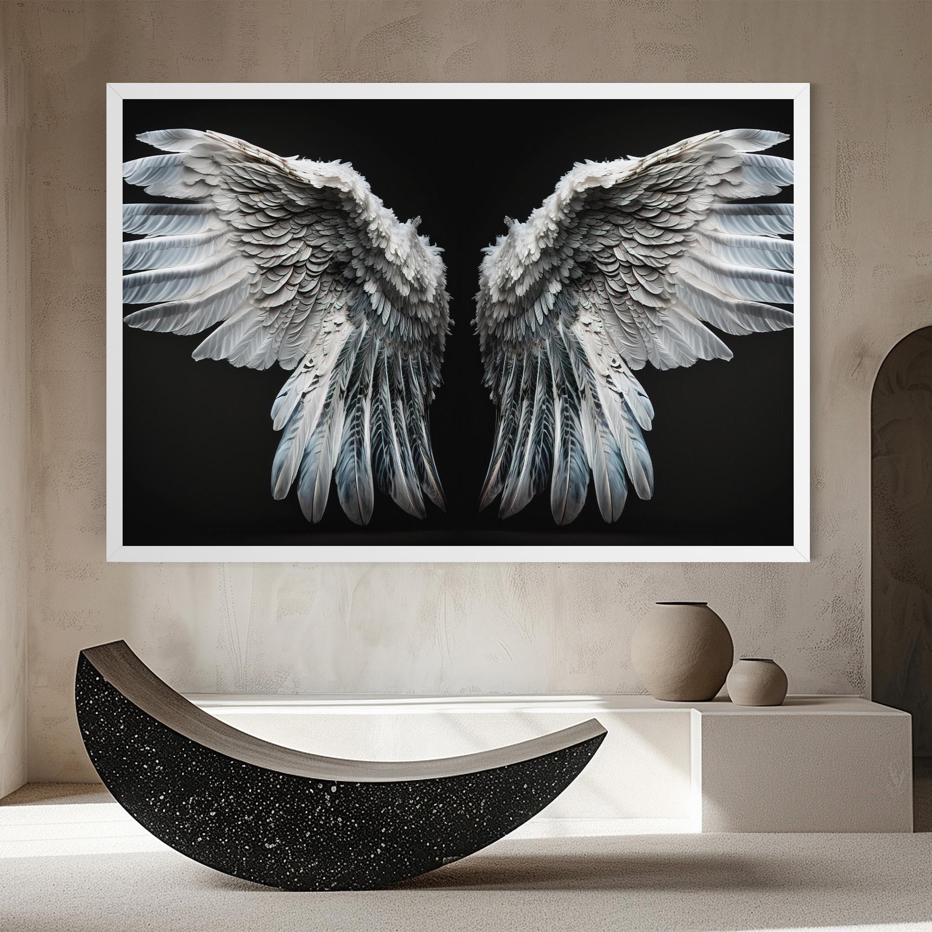 Leinwandbild Big Angel Wings mockup 8