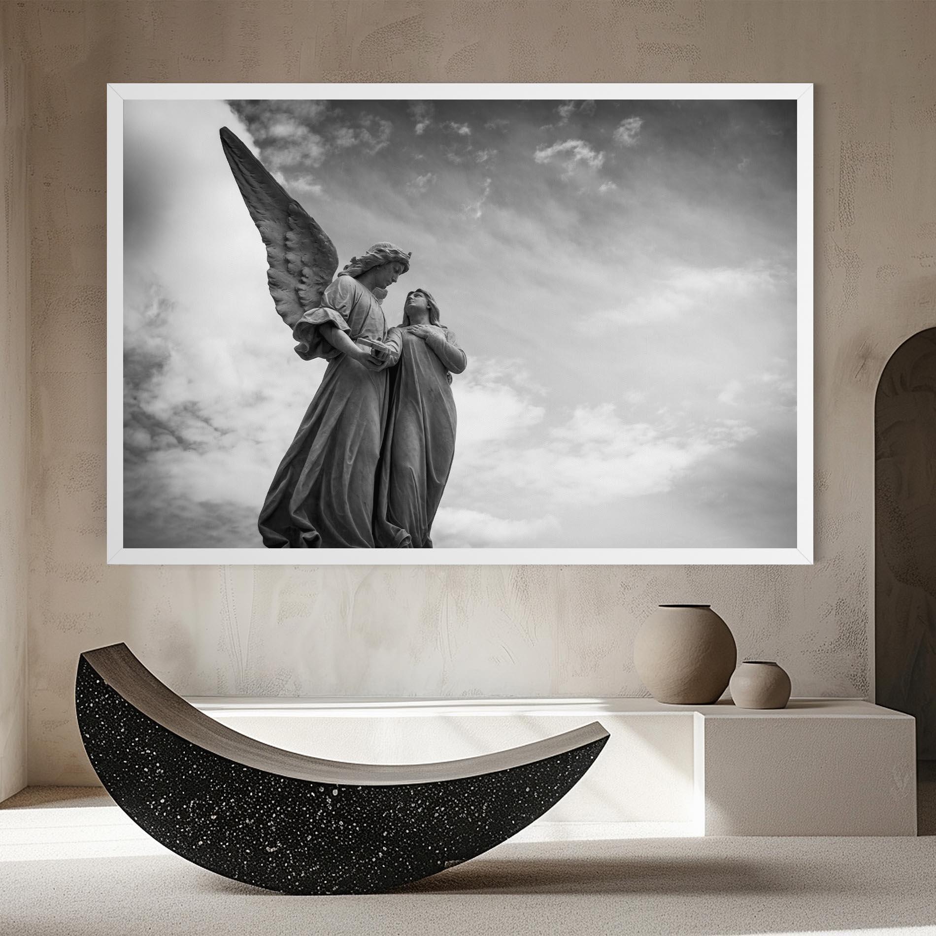Leinwandbild Grey Stone Angels mockup 8
