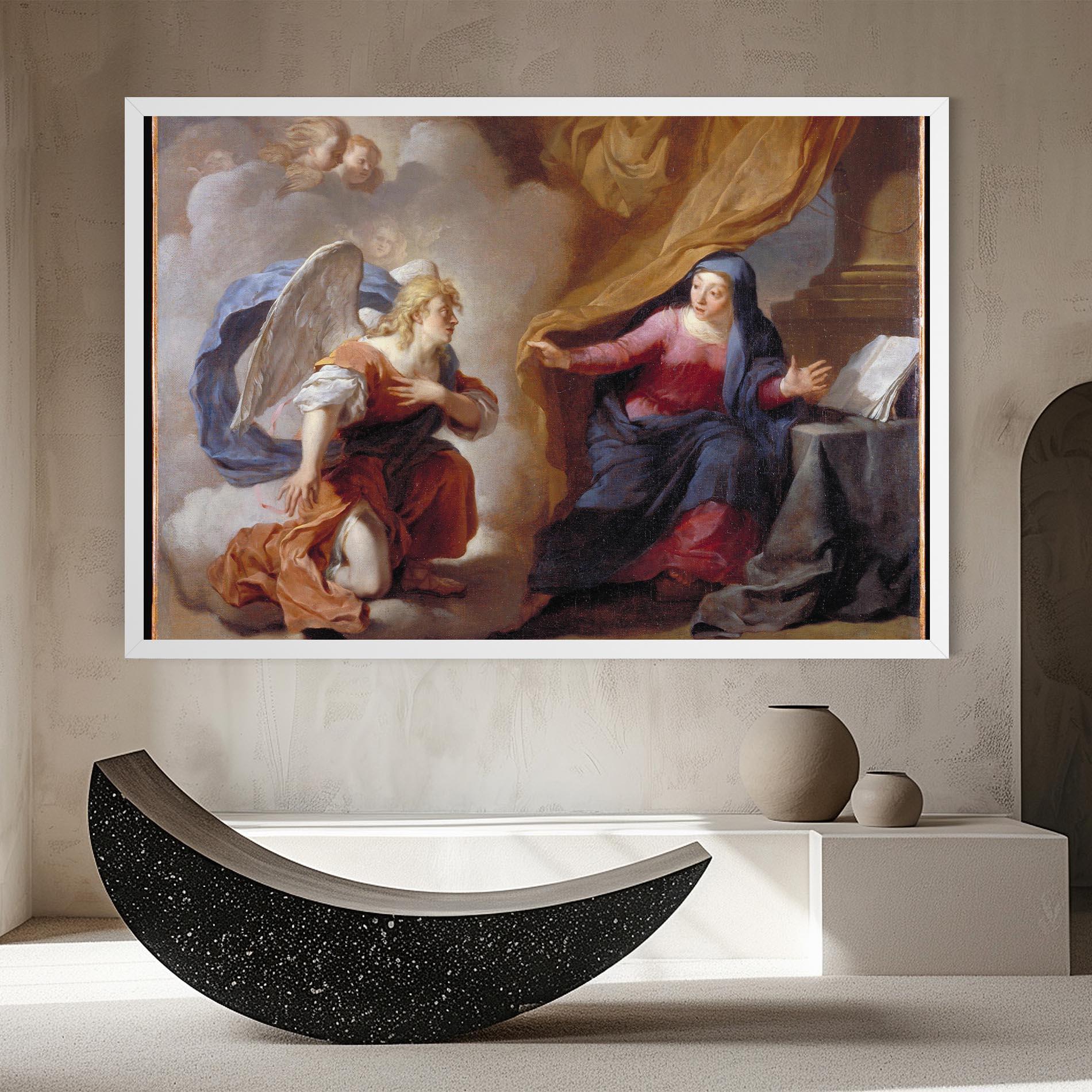 Leinwandbild Painting Old Angel mockup 8