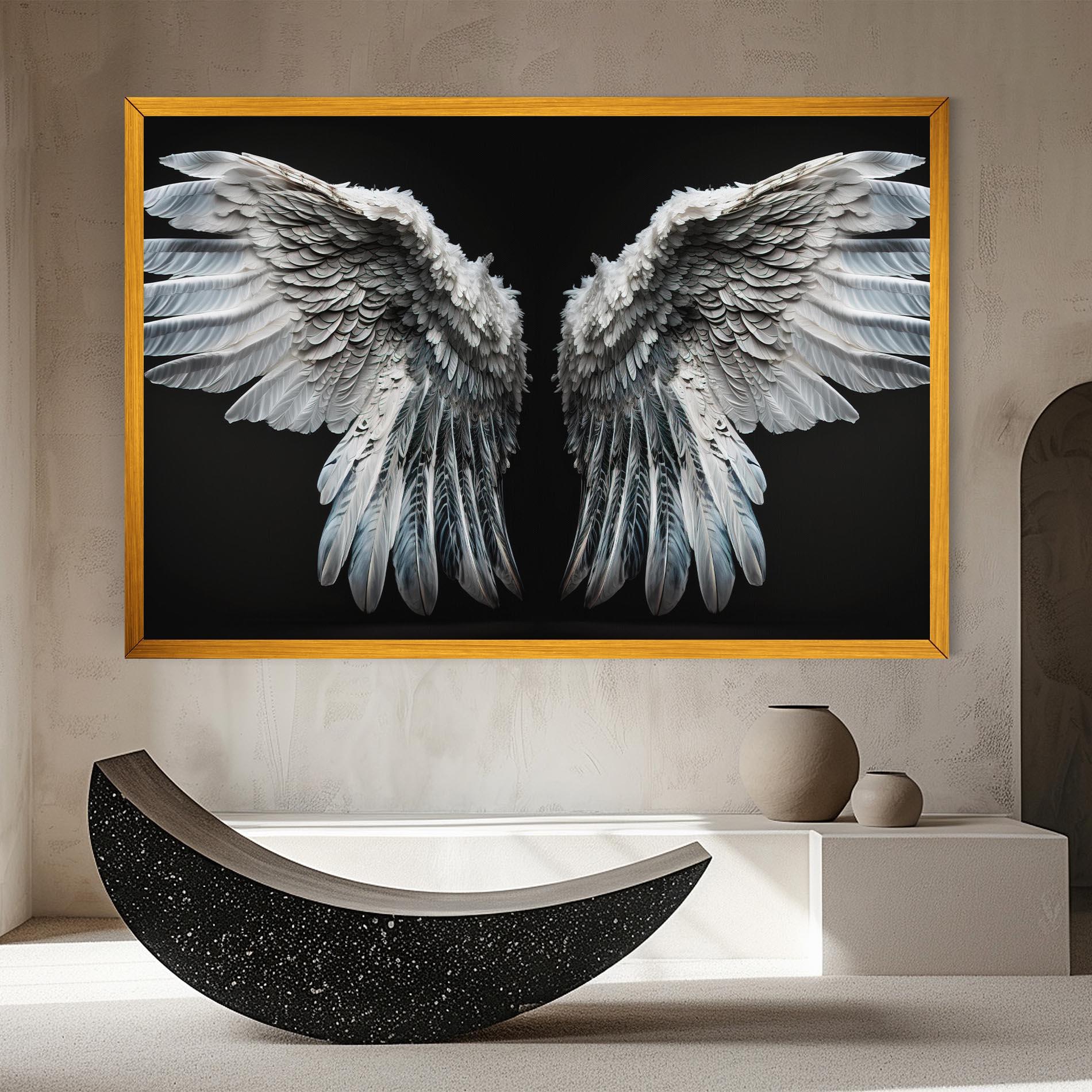 Leinwandbild Big Angel Wings mockup 8
