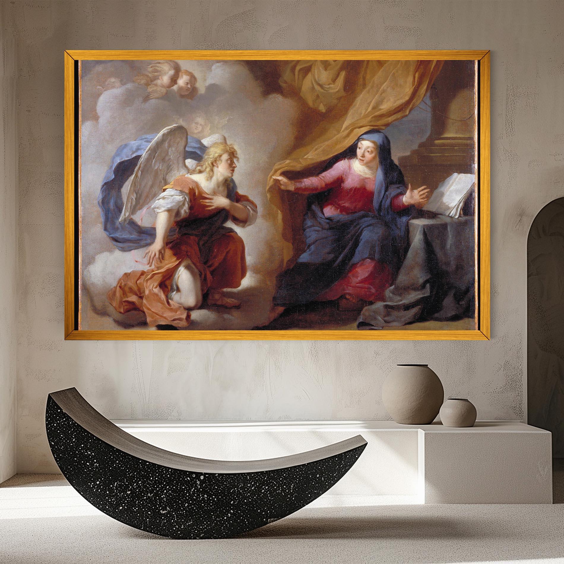 Leinwandbild Painting Old Angel mockup 8