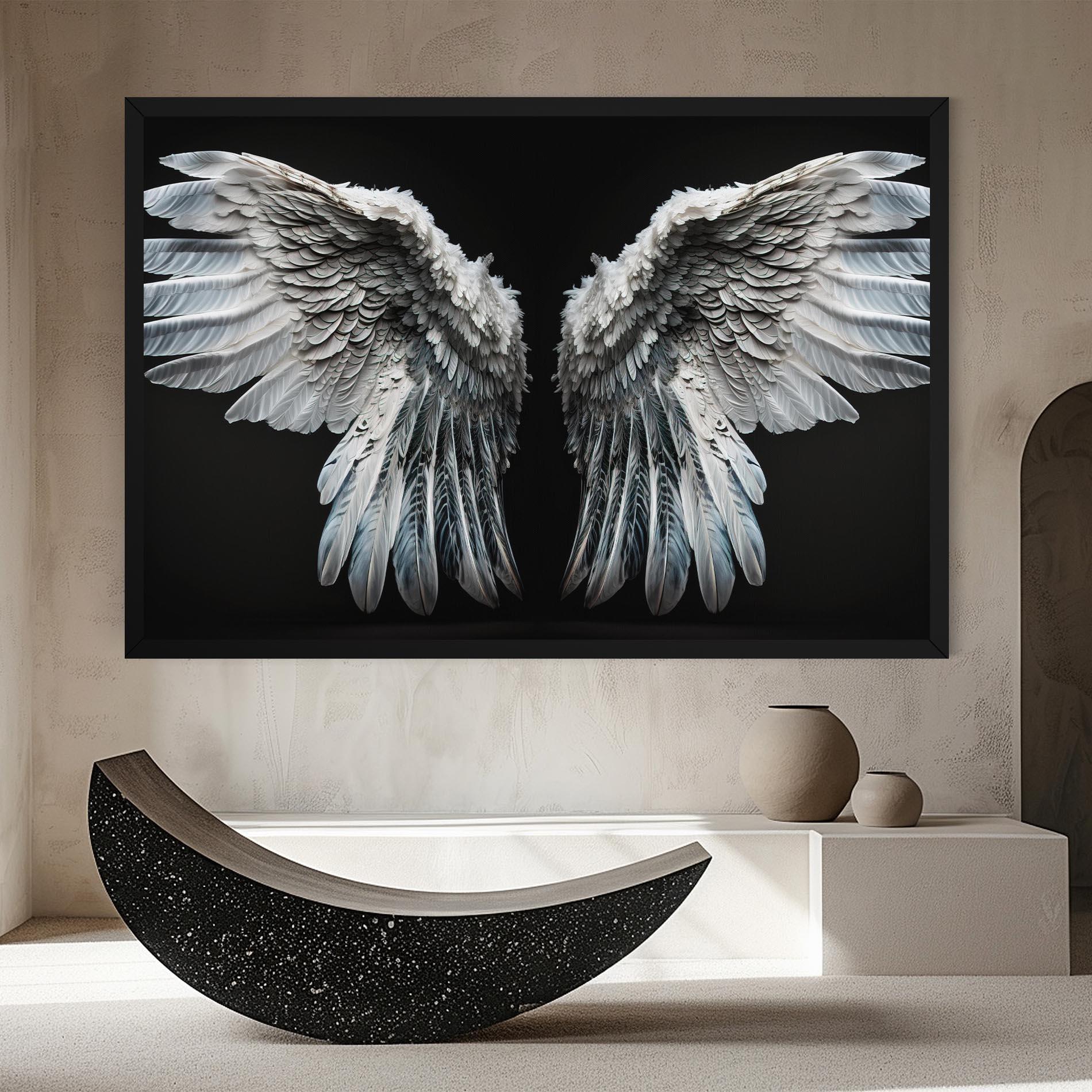 Leinwandbild Big Angel Wings mockup 8