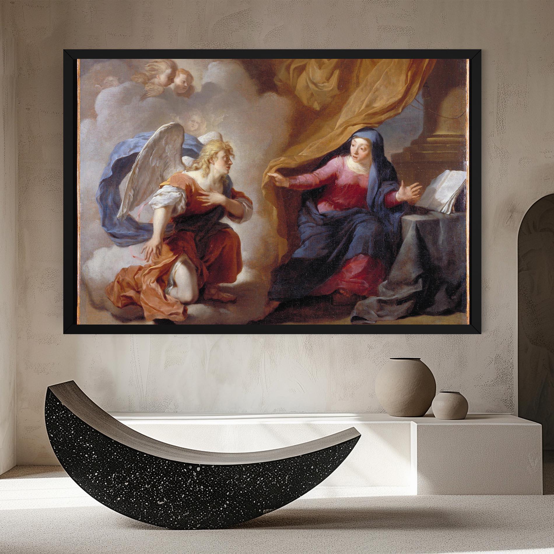 Leinwandbild Painting Old Angel mockup 8