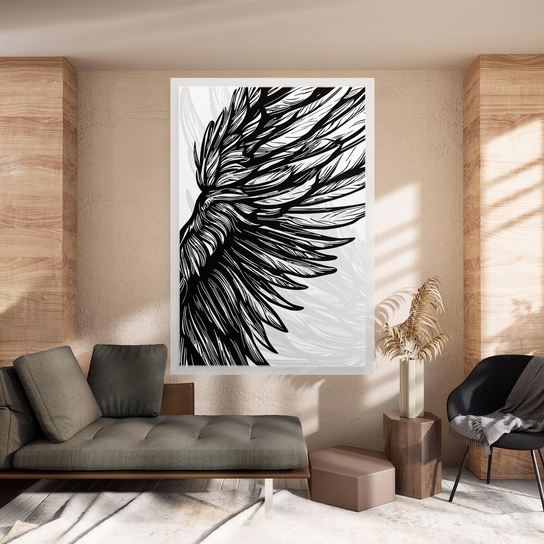 Leinwandbild Wing Line mockup 8