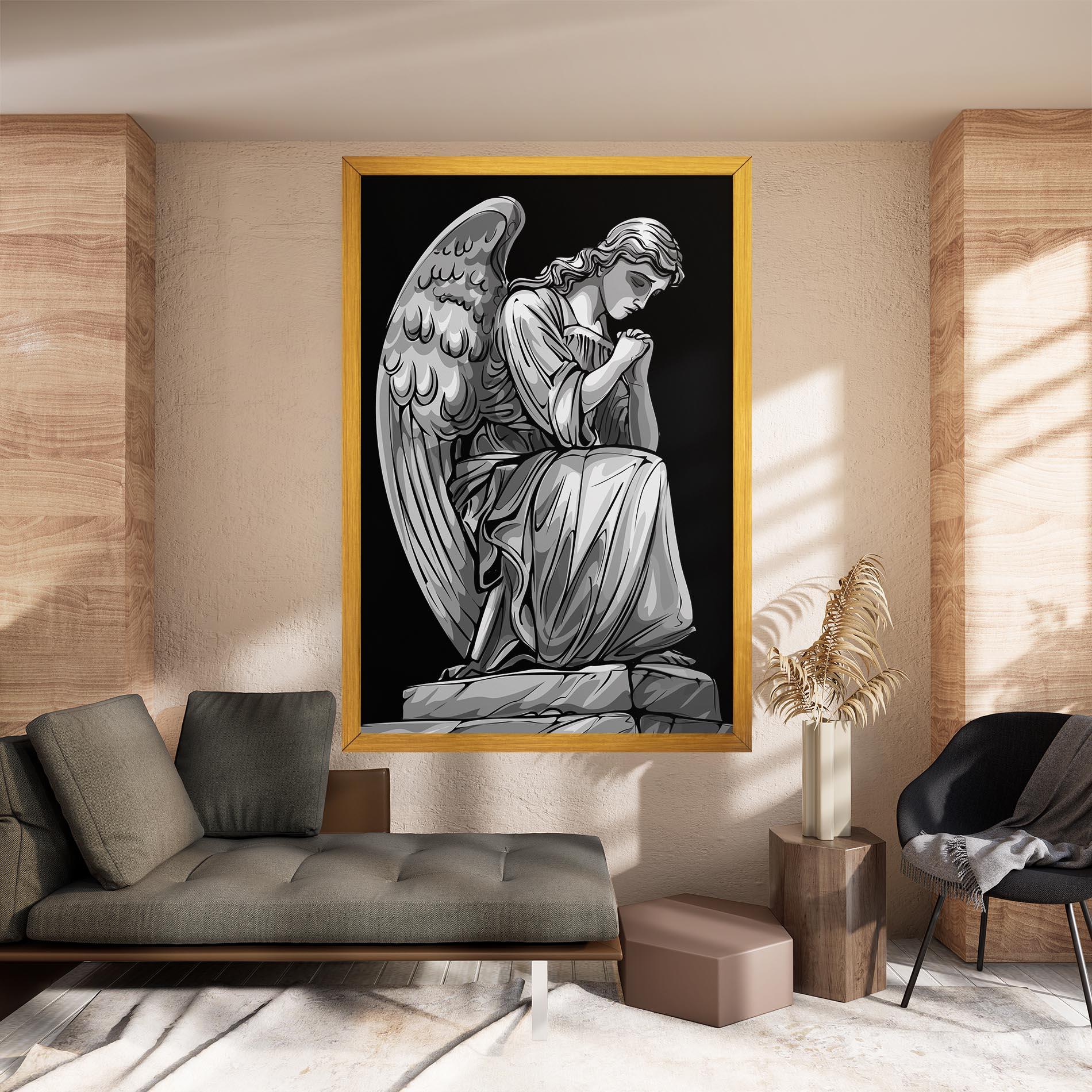 Leinwandbild Pray Angel mockup 8