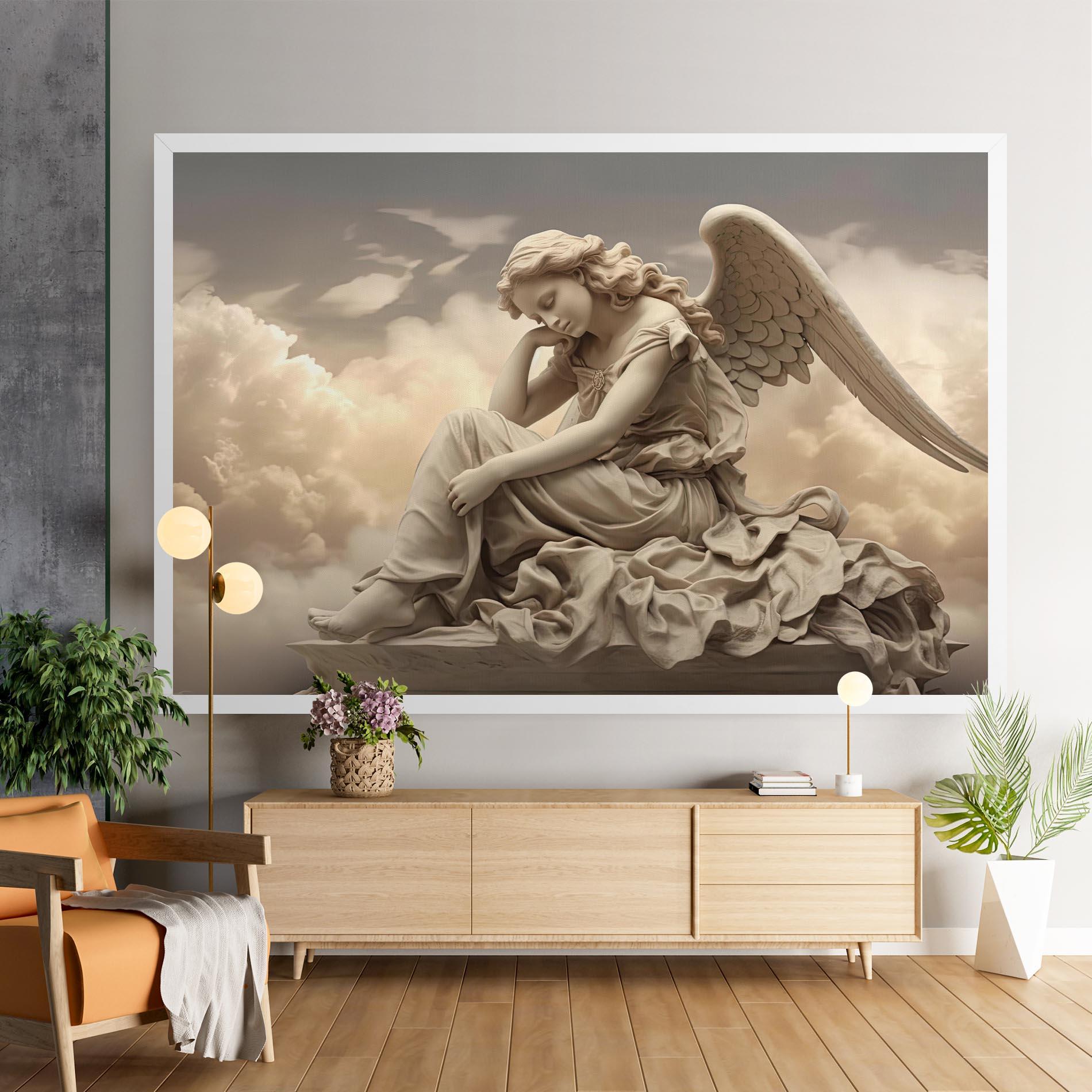 Leinwandbild Angel Guardian Cloud mockup 9