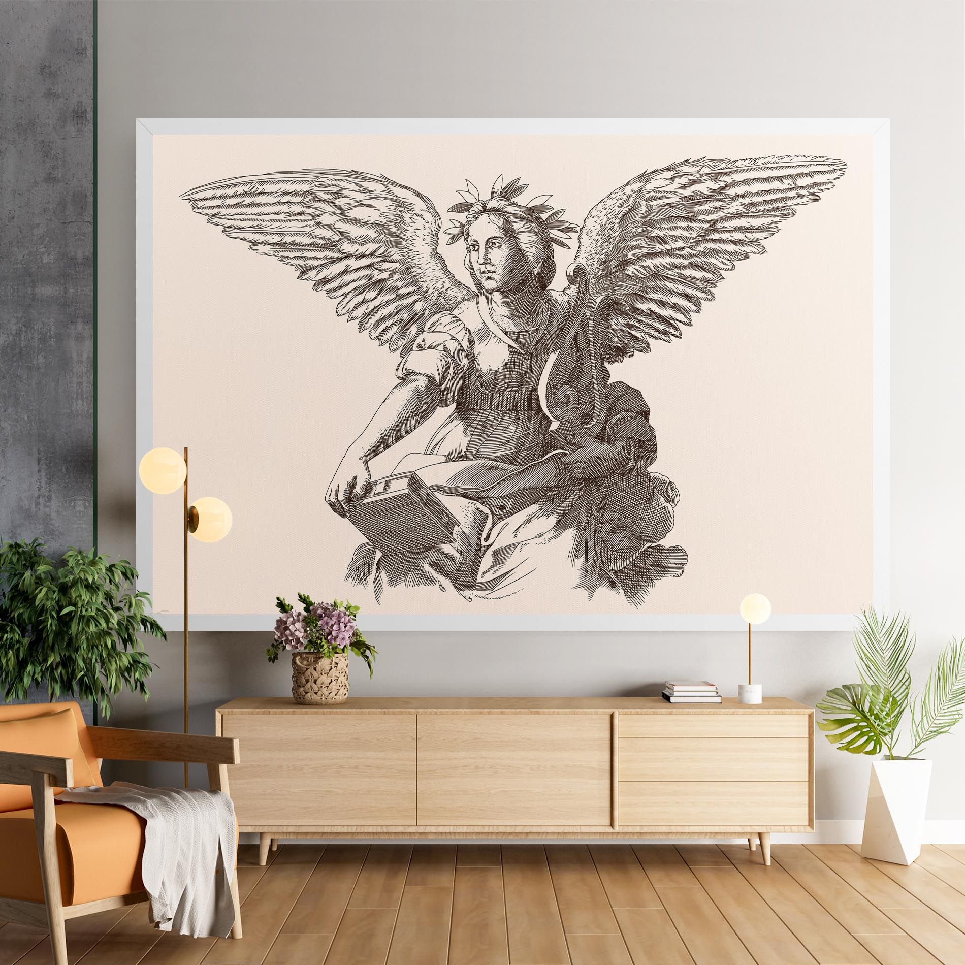 Brown Line Angel mockup 9