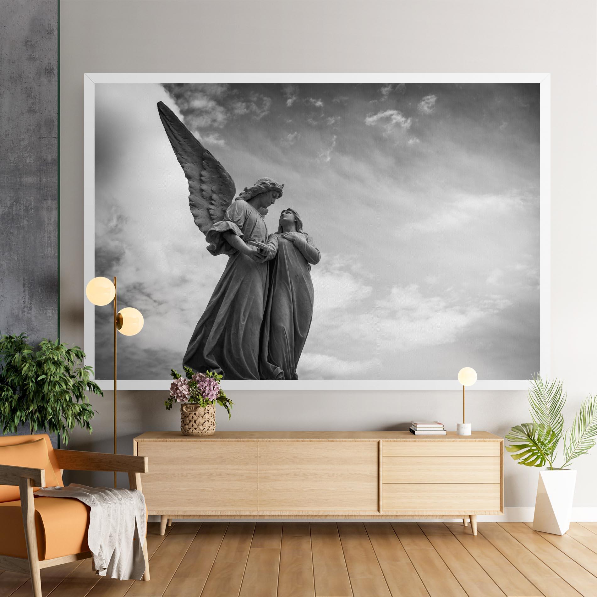 Leinwandbild Grey Stone Angels mockup 9