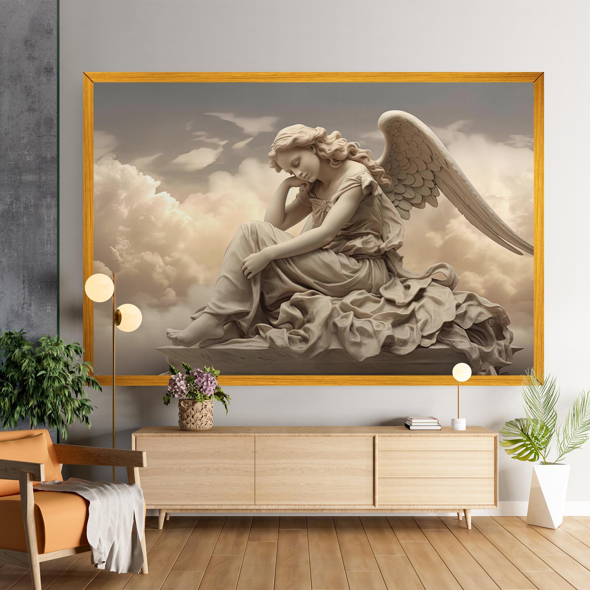 Leinwandbild Angel Guardian Cloud mockup 9