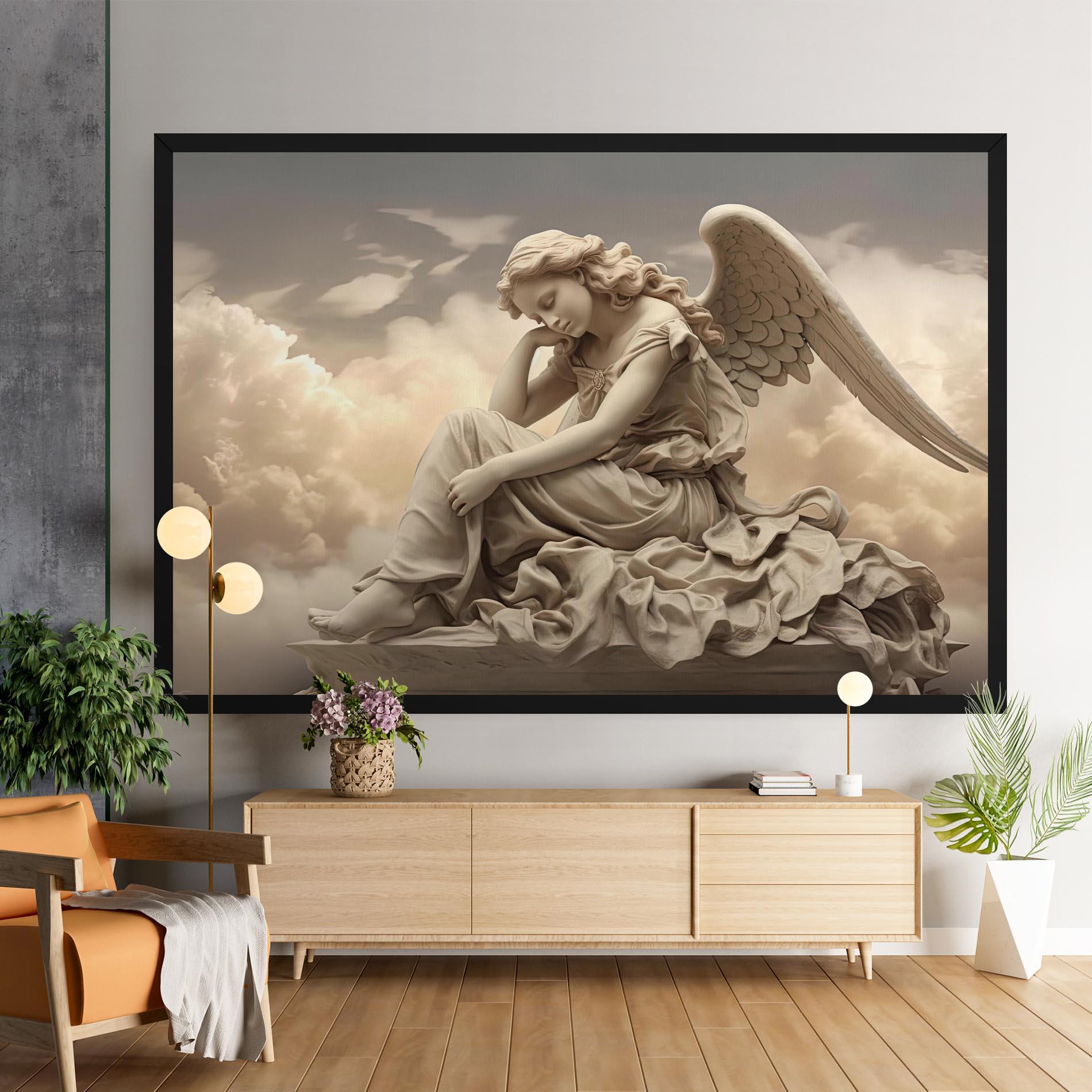 Leinwandbild Angel Guardian Cloud mockup 9
