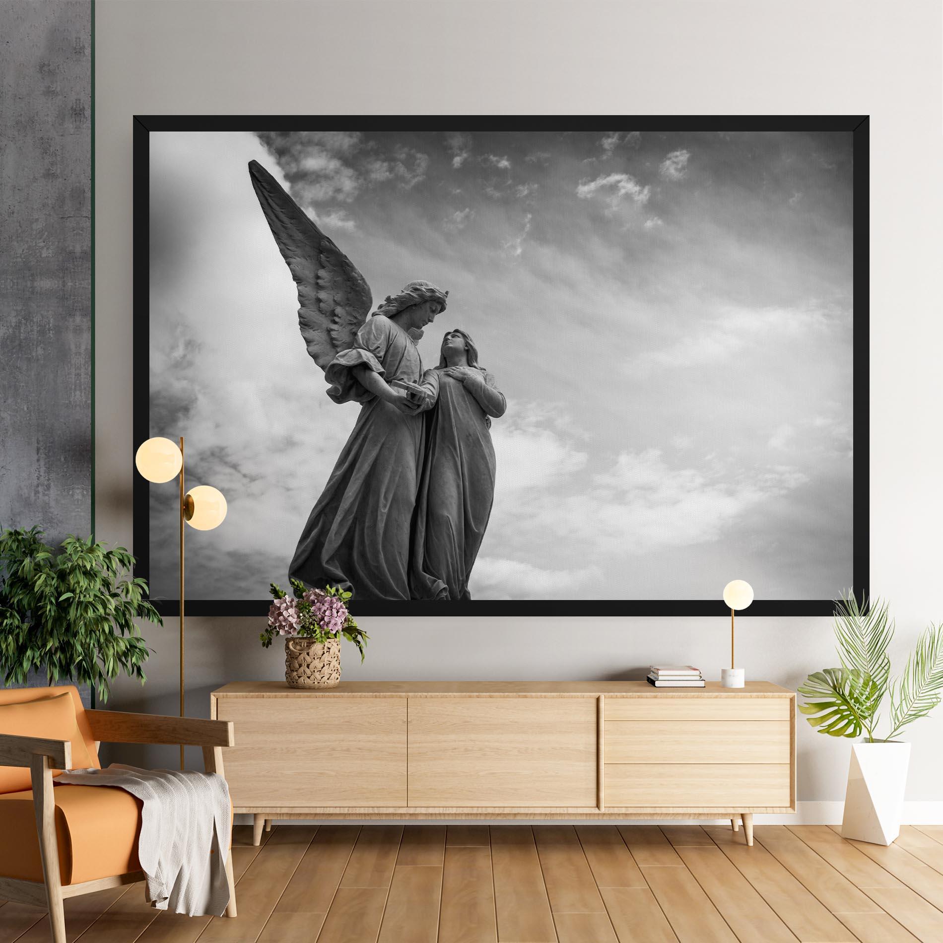 Leinwandbild Grey Stone Angels mockup 9