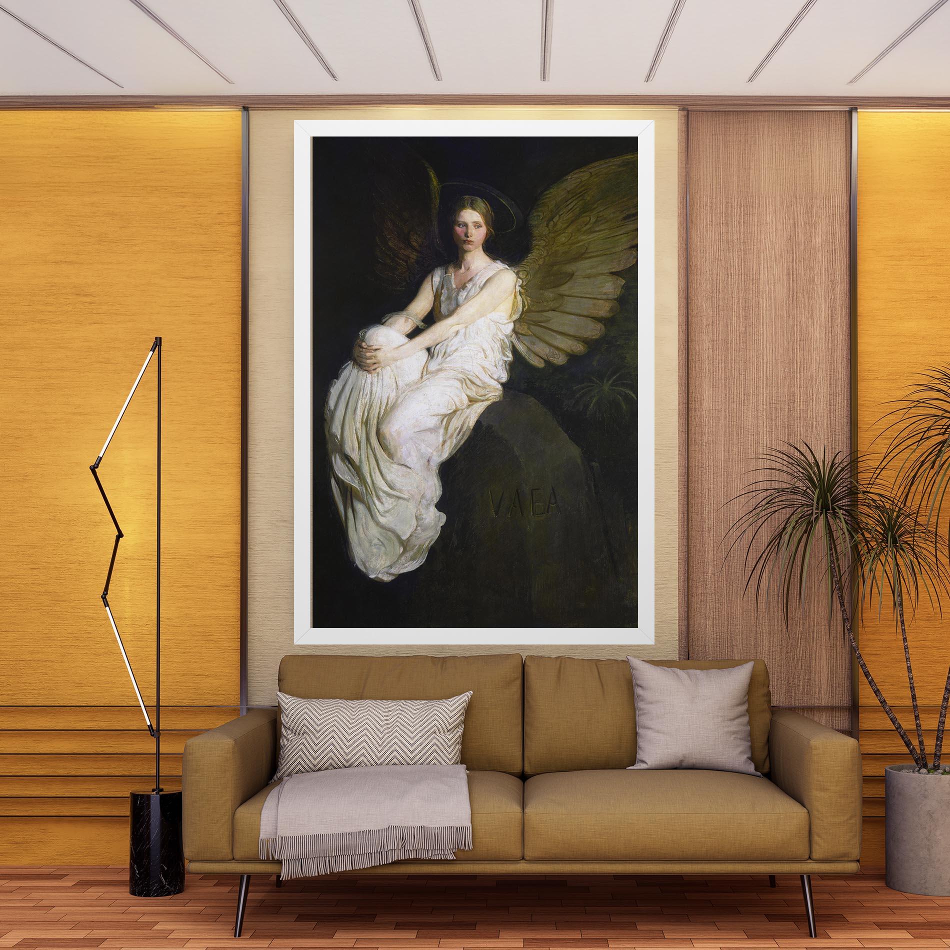 Leinwandbild Angel Thinking mockup 9