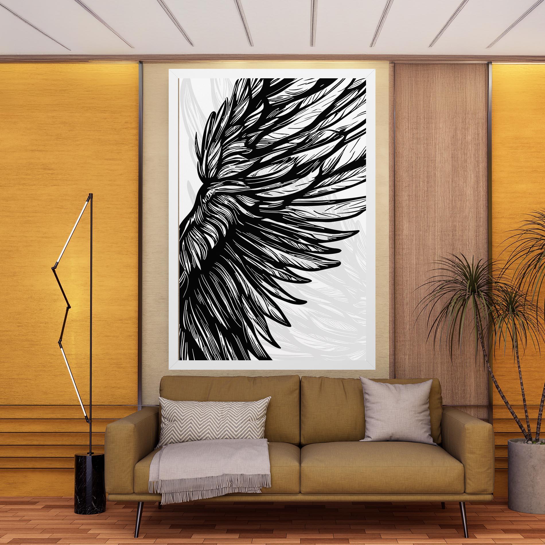 Leinwandbild Wing Line mockup 9