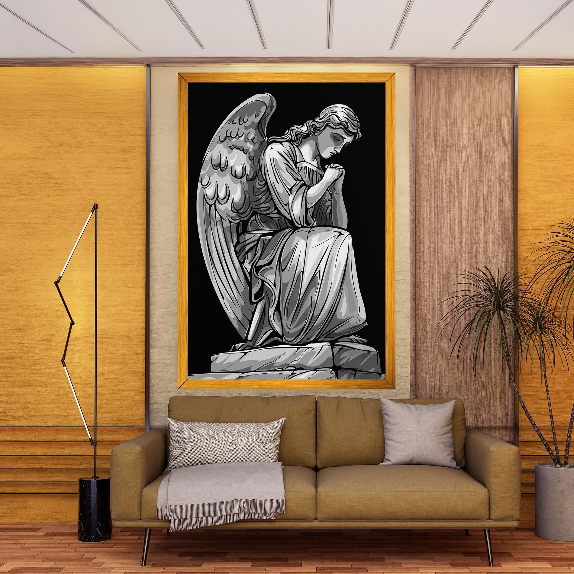 Leinwandbild Pray Angel mockup 9