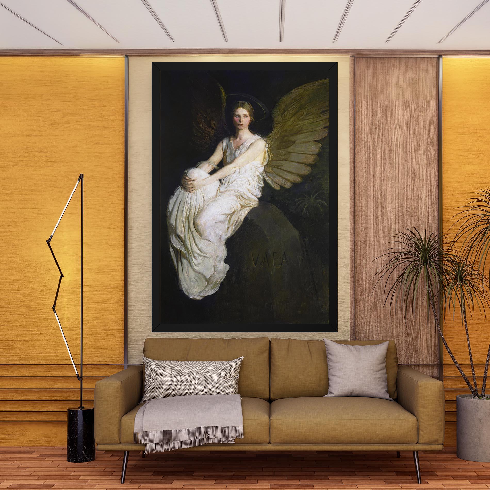Leinwandbild Angel Thinking mockup 9