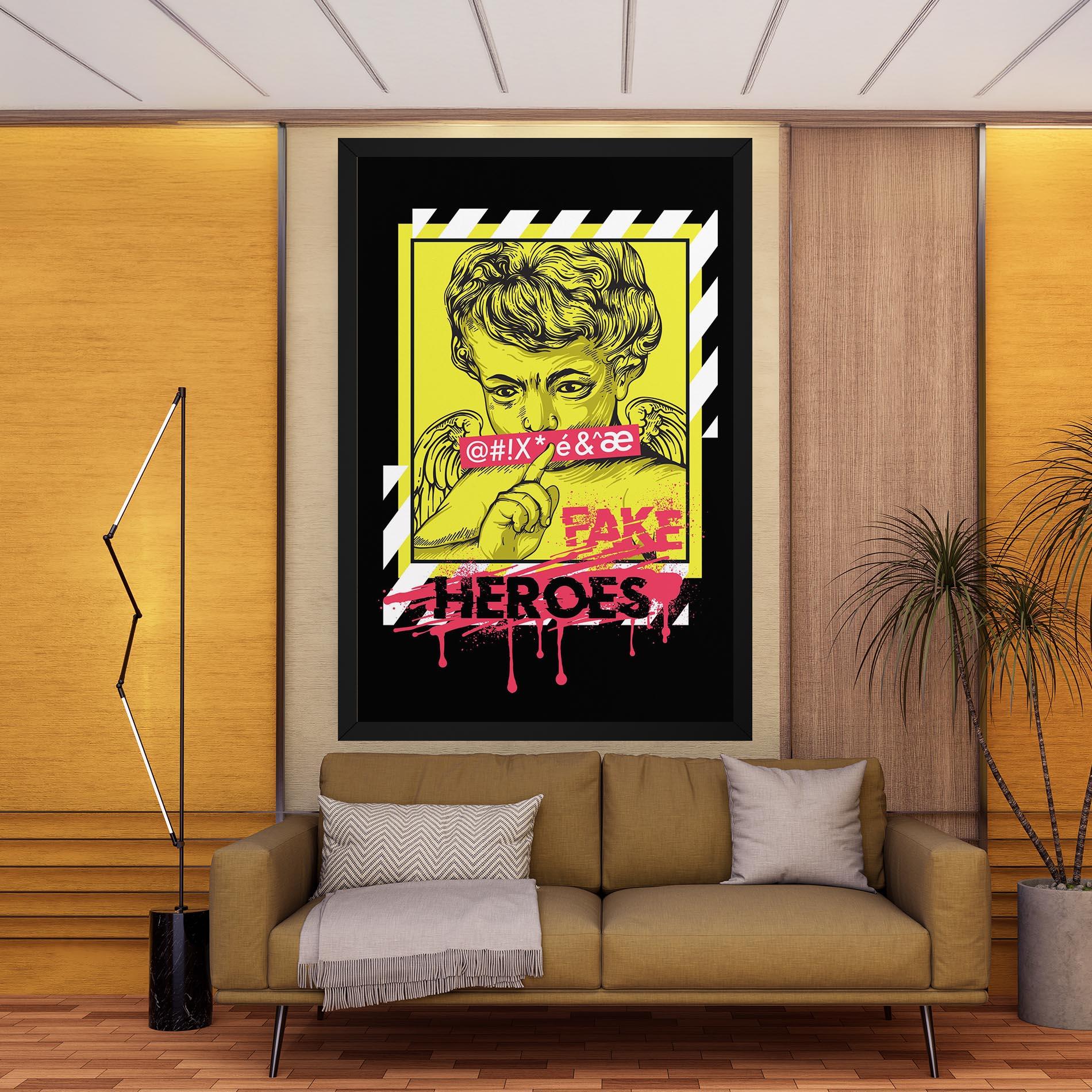 Leinwandbild Fake Heroes mockup 9