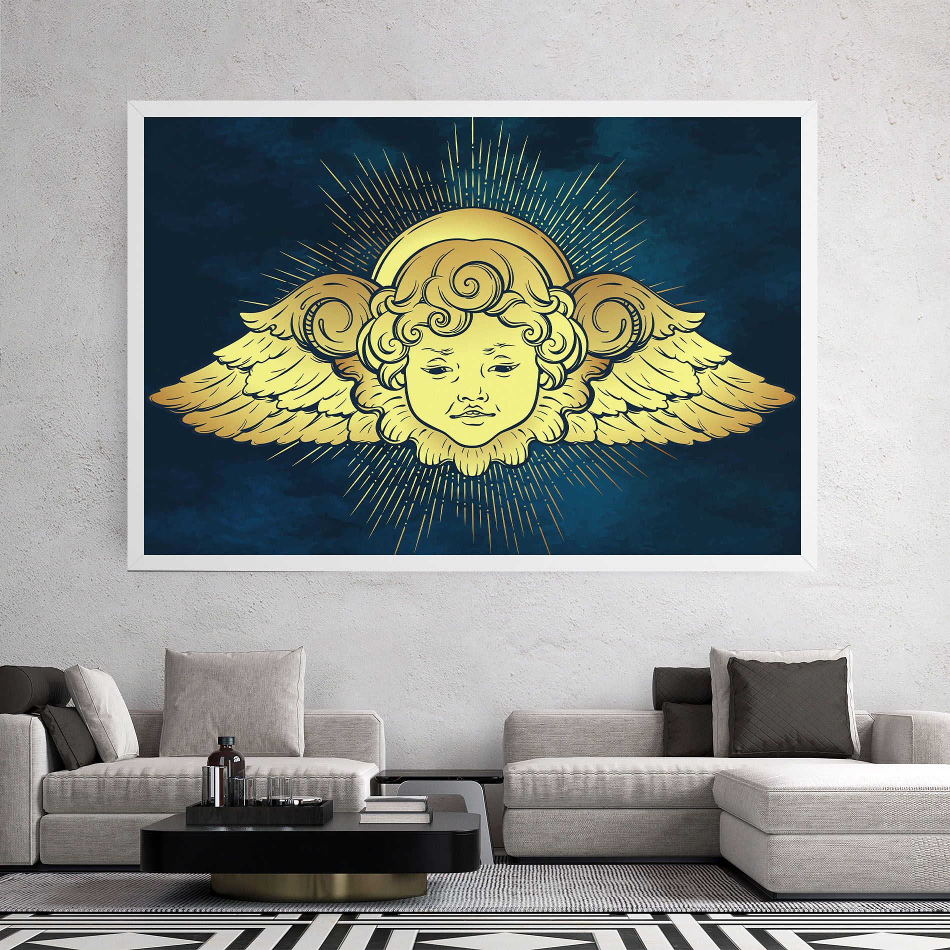 Angel Gold Head mockup 2
