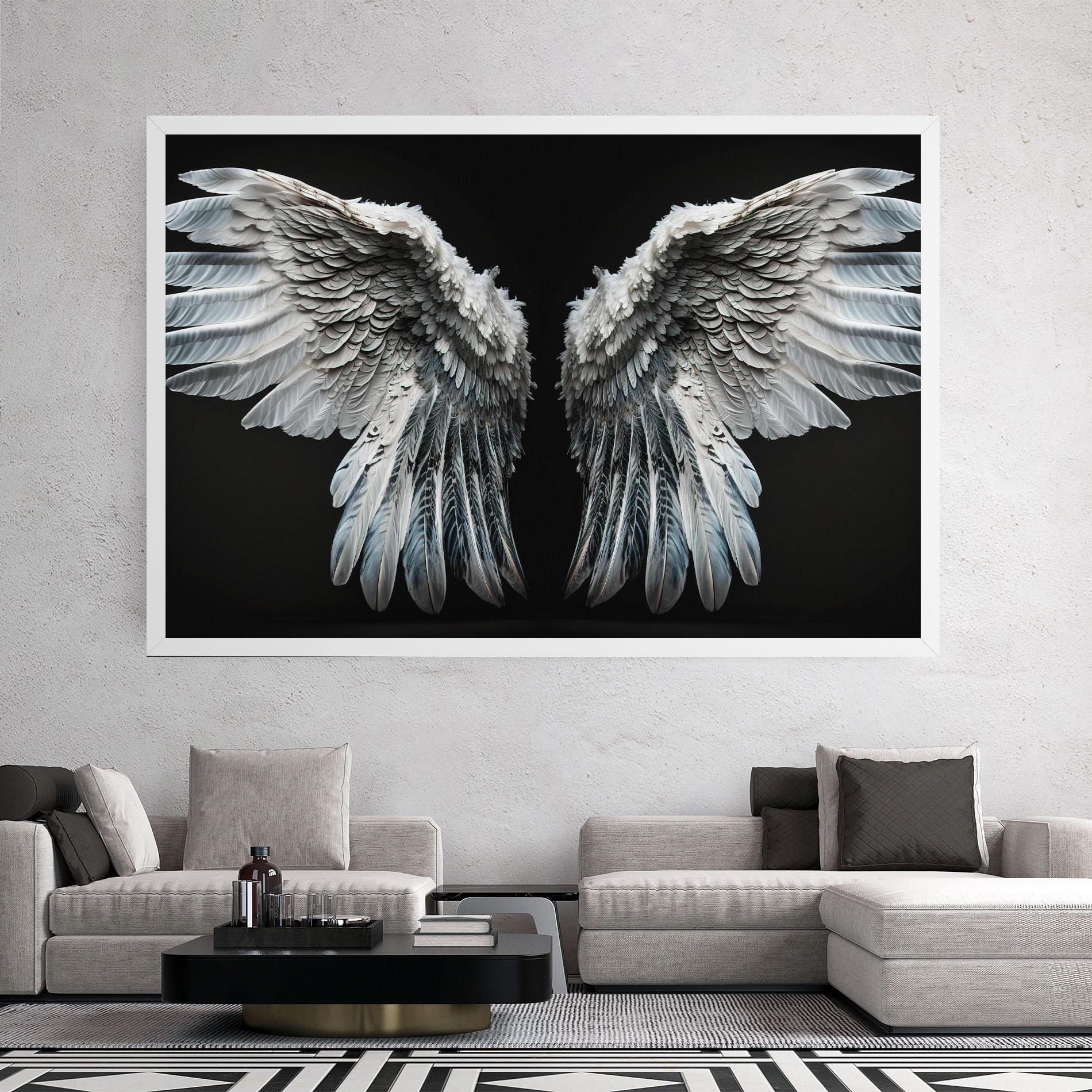 Leinwandbild Big Angel Wings mockup 2