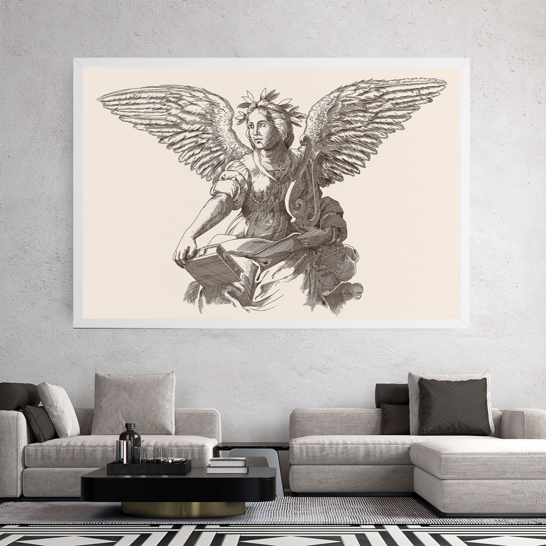 Brown Line Angel mockup 2