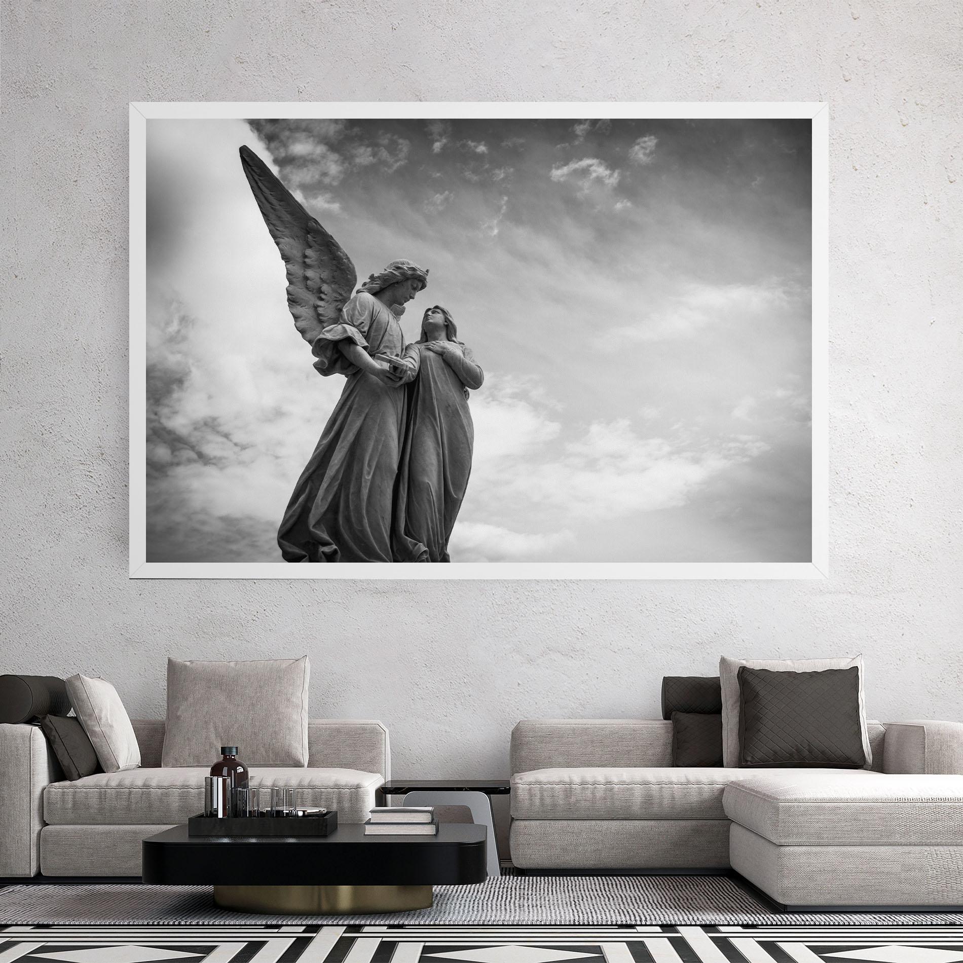 Leinwandbild Grey Stone Angels mockup 2