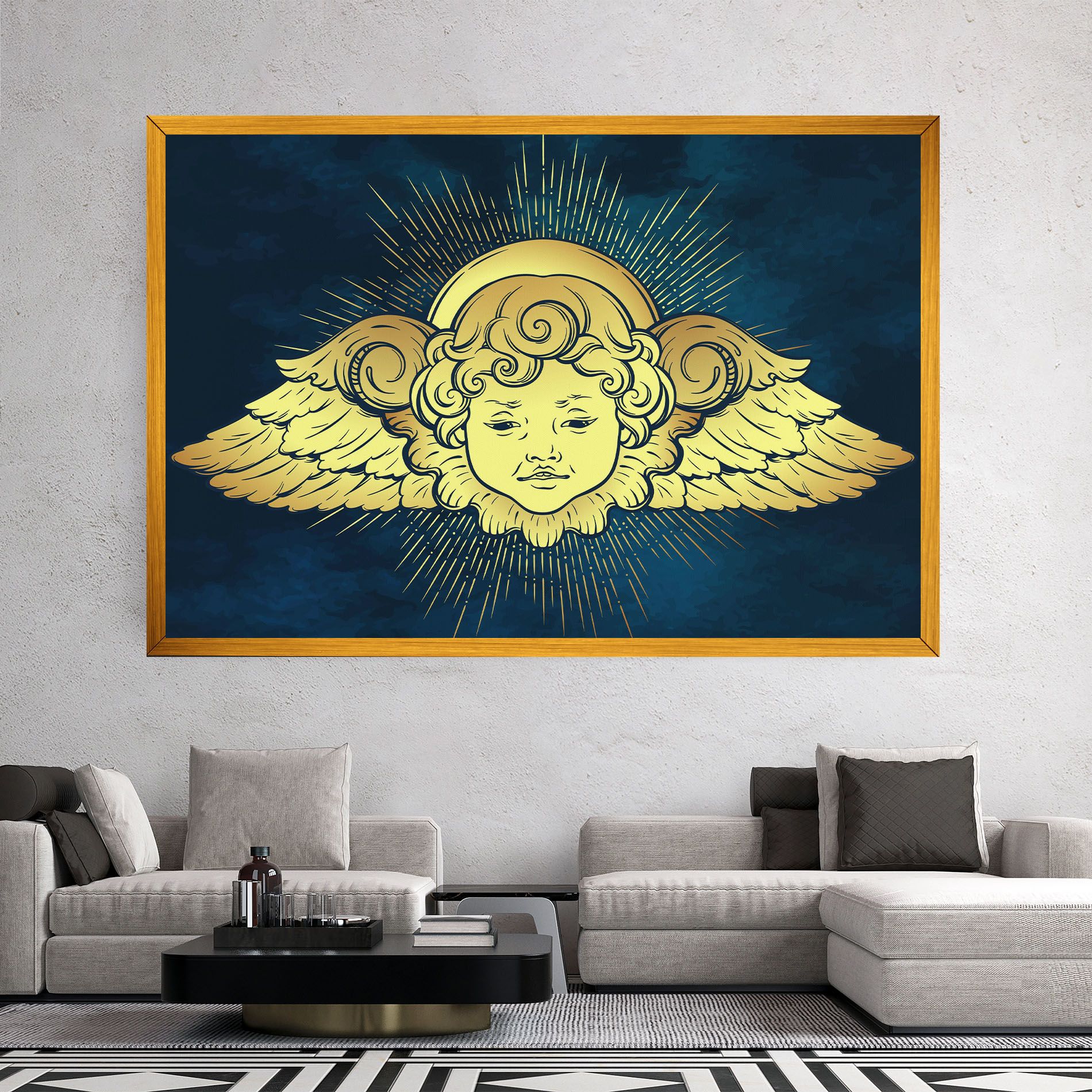 Angel Gold Head mockup 2