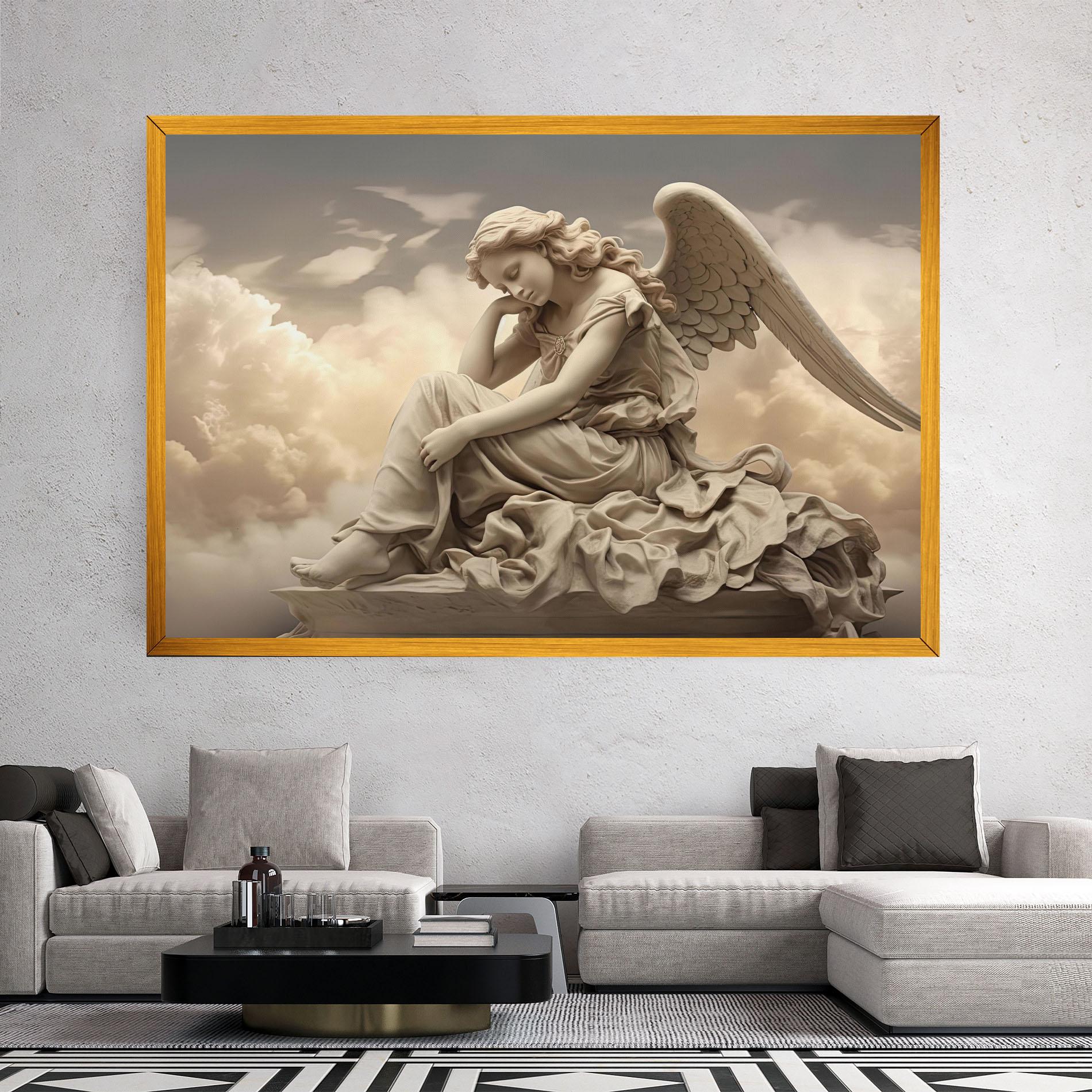 Leinwandbild Angel Guardian Cloud mockup 2