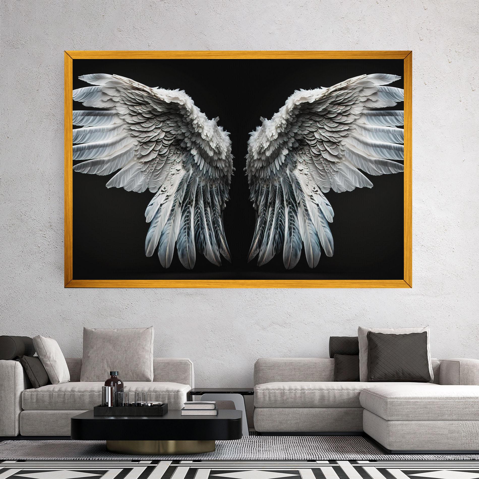 Leinwandbild Big Angel Wings mockup 2