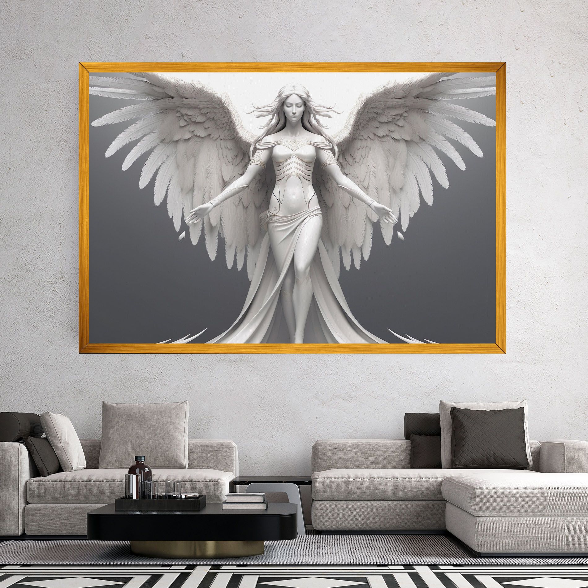 White Stone Woman mockup 2