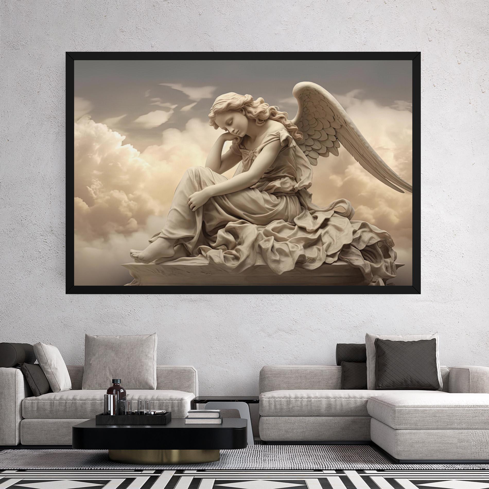 Leinwandbild Angel Guardian Cloud mockup 2