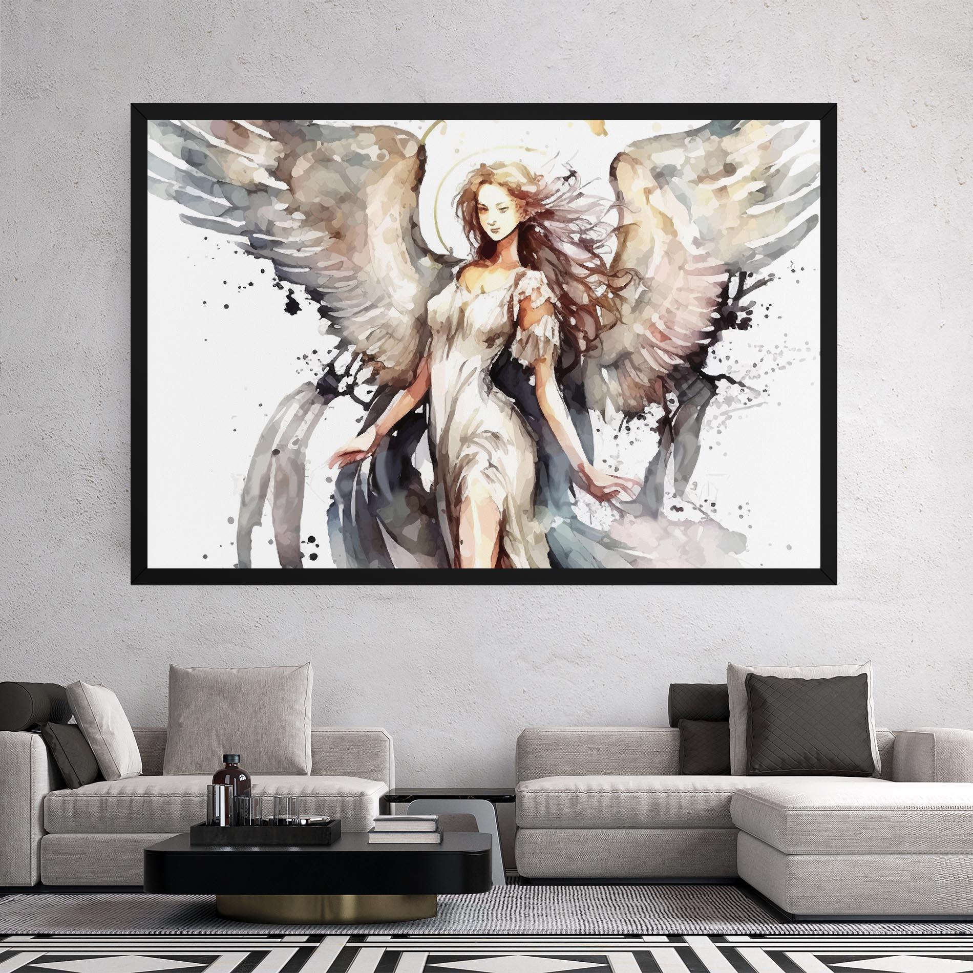 Leinwandbild Angel Lady mockup 2