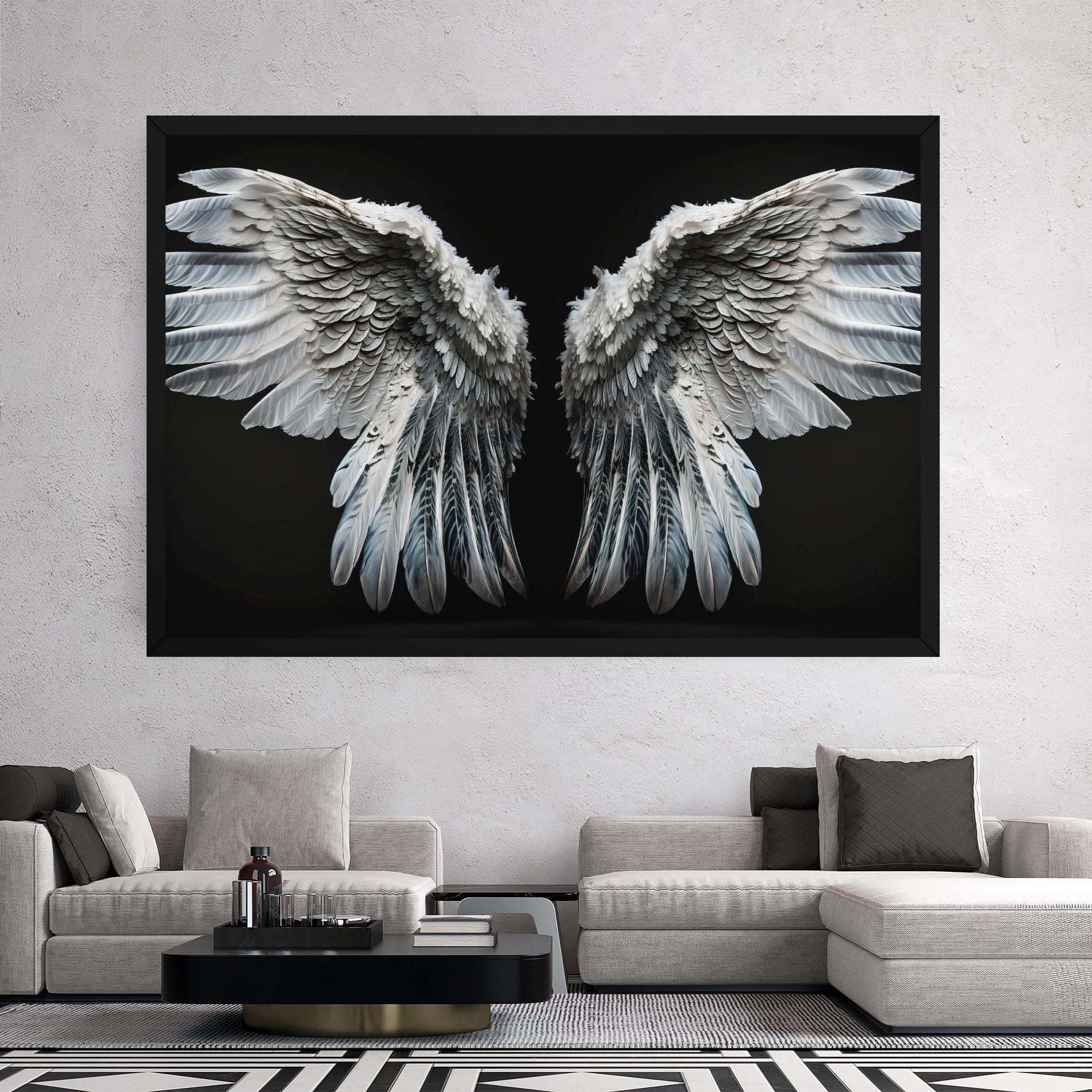 Leinwandbild Big Angel Wings mockup 2