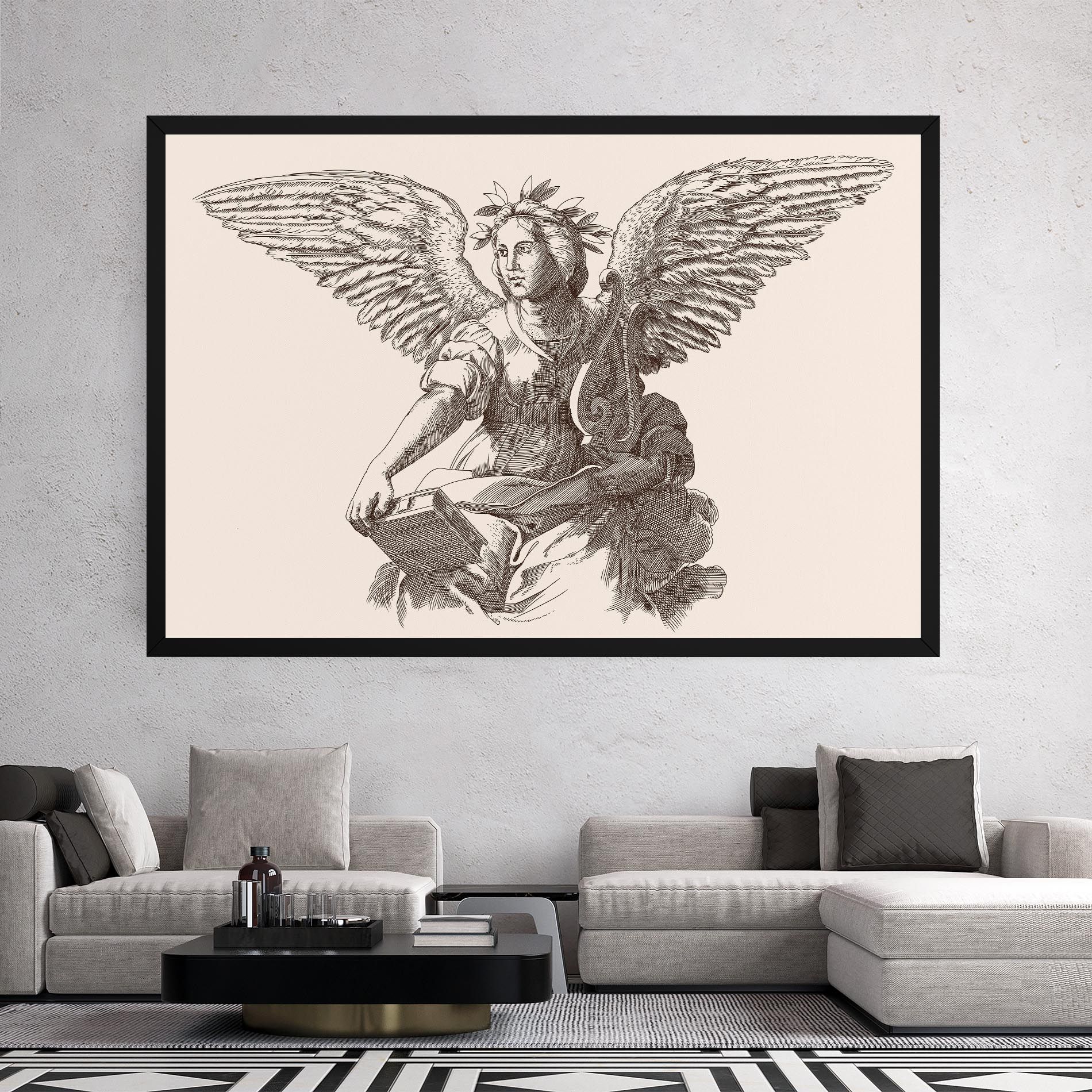 Brown Line Angel mockup 2