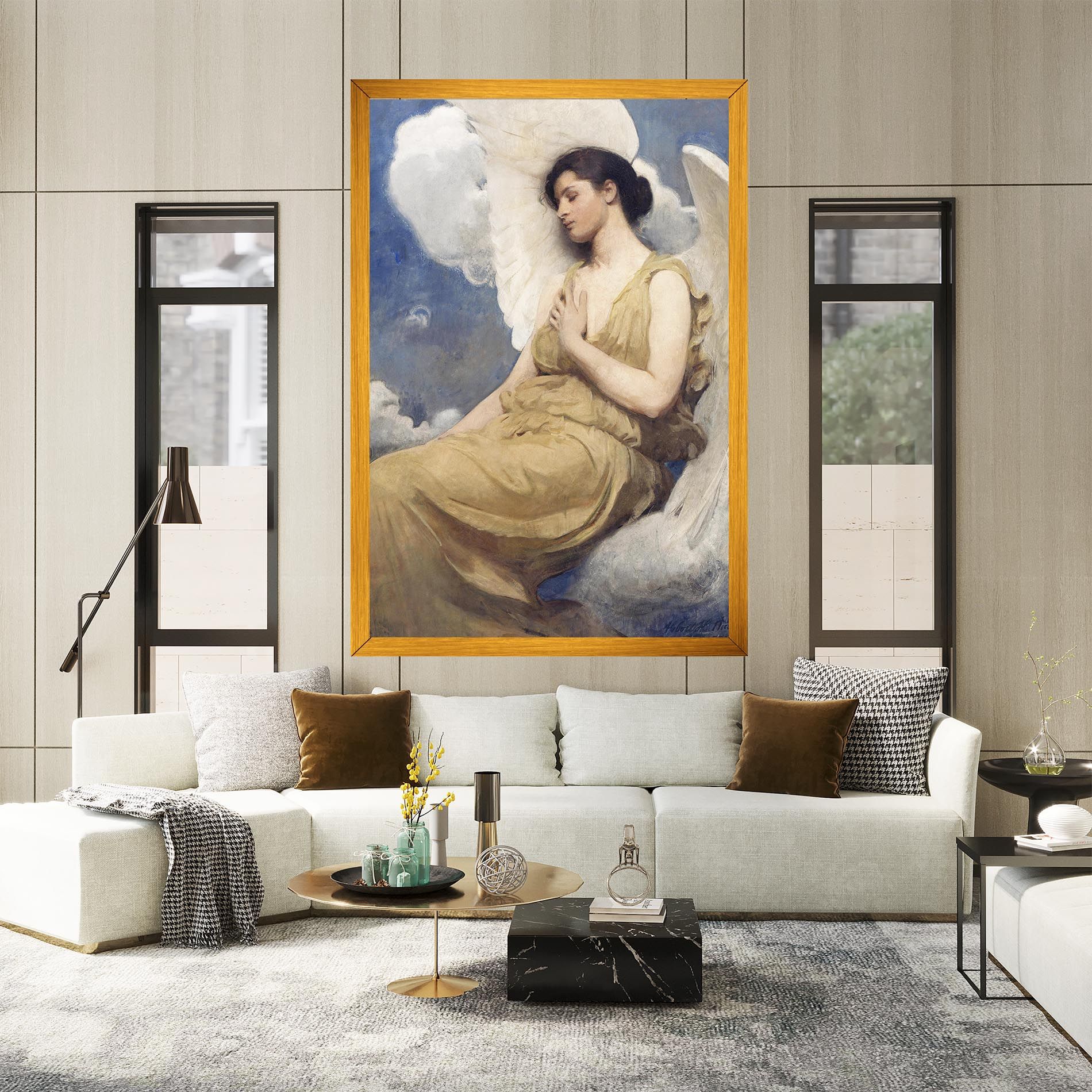 Angel Woman Painting mockup 2