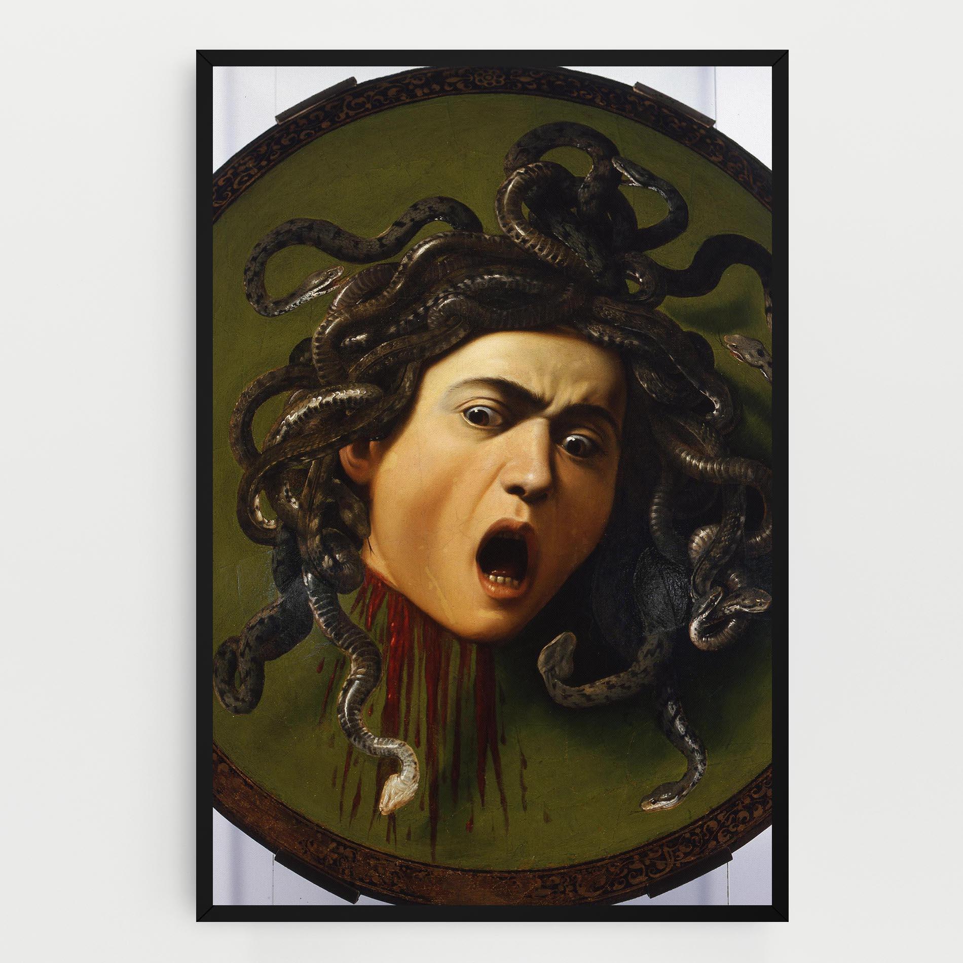 Leinwandbild Caravaggio Medusa mockup 0