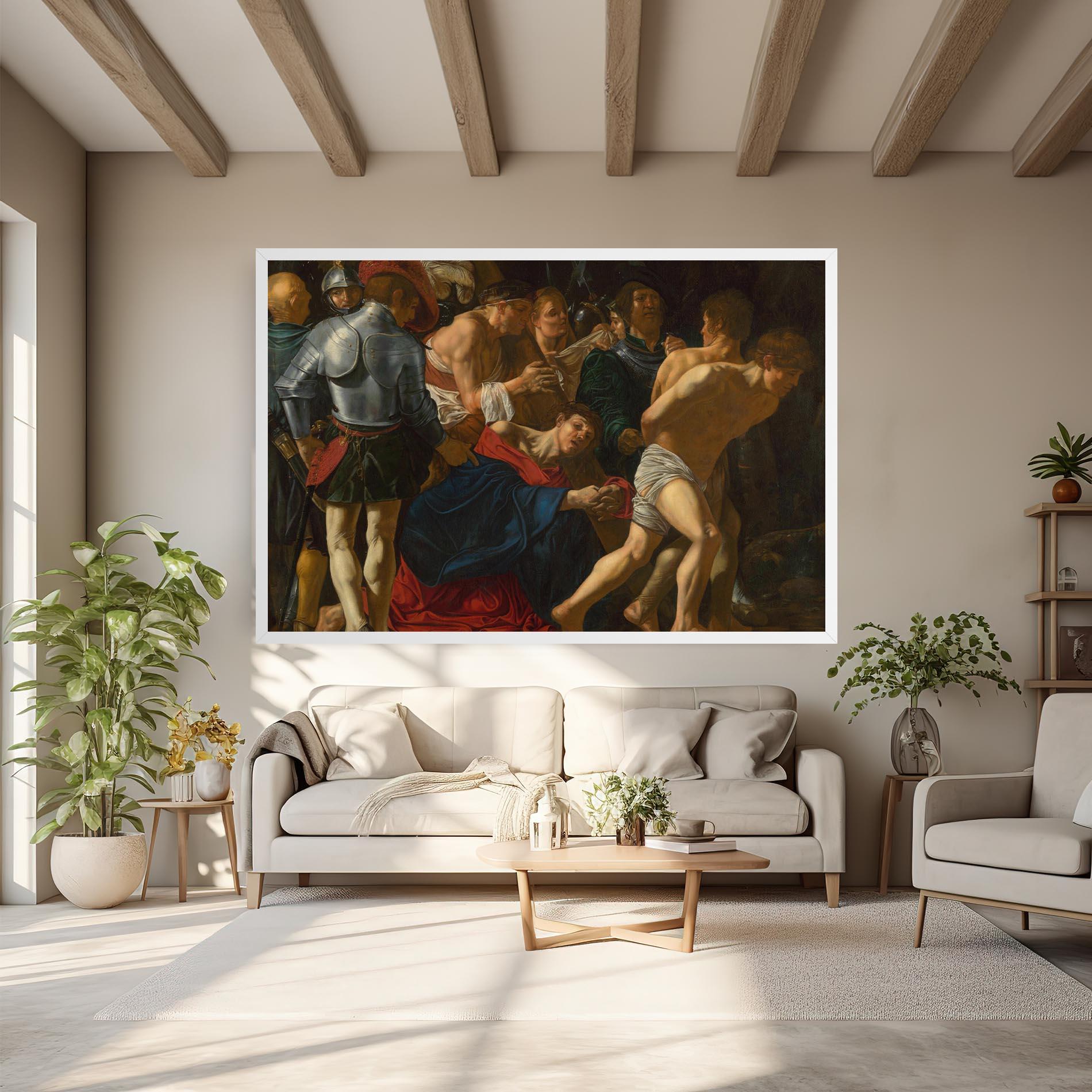 Leinwandbild Fall Of Christ Calvary mockup 6