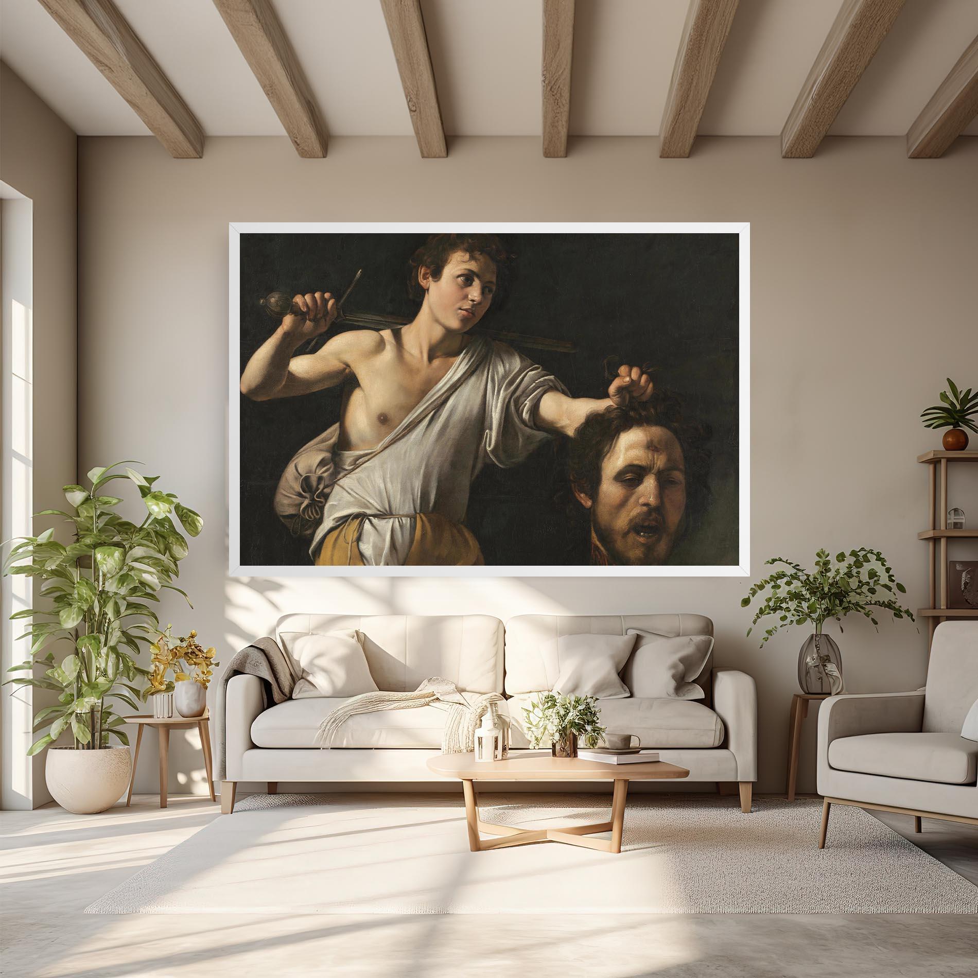 Leinwandbild The Head Of Goliath mockup 6