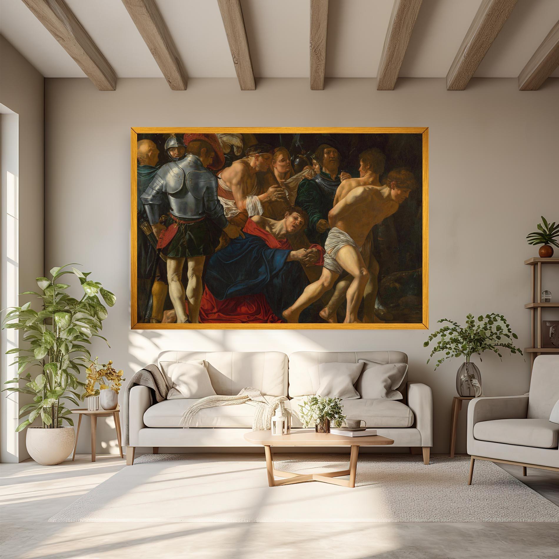 Leinwandbild Fall Of Christ Calvary mockup 6