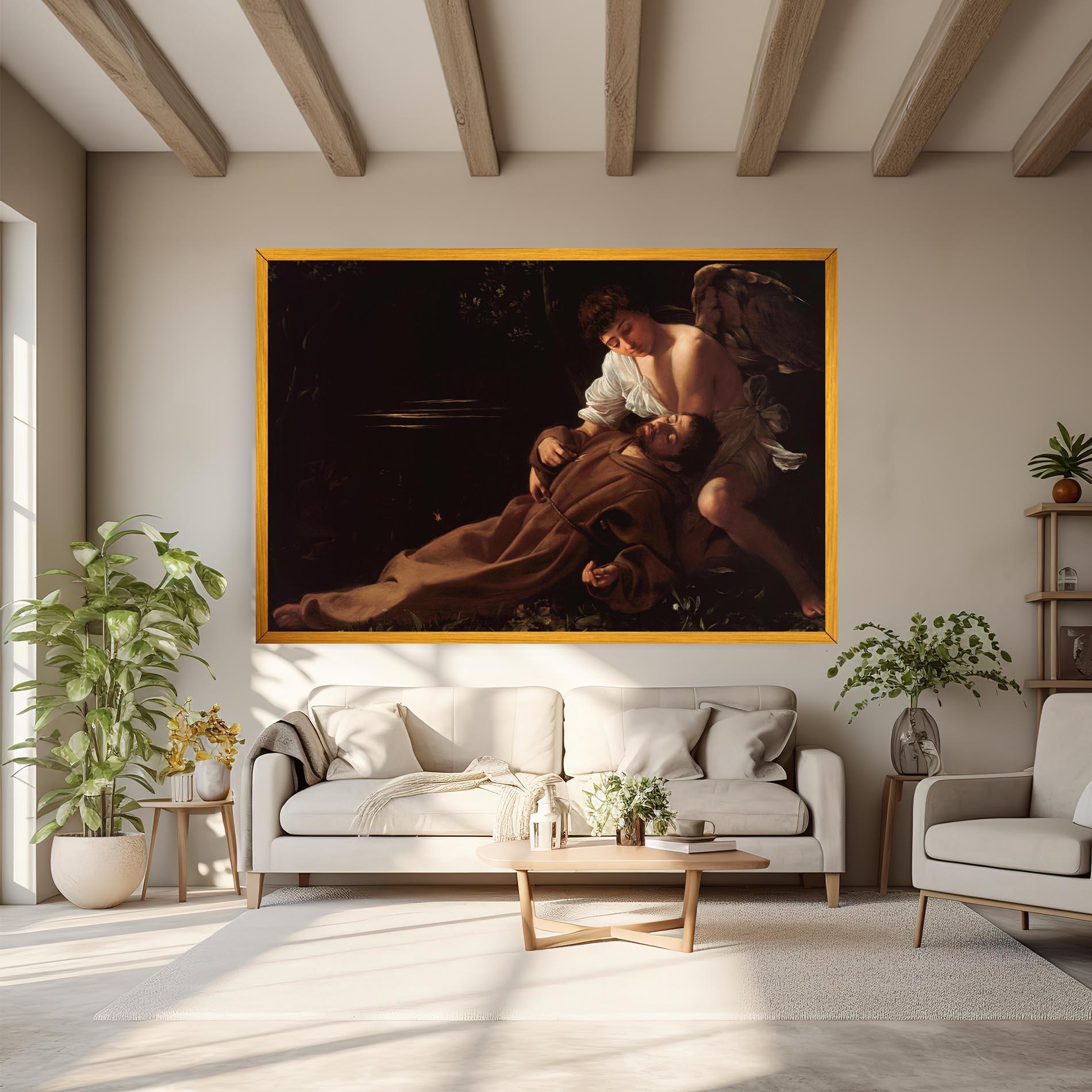 Leinwandbild Francis Of Assisi In Ecstasy mockup 6