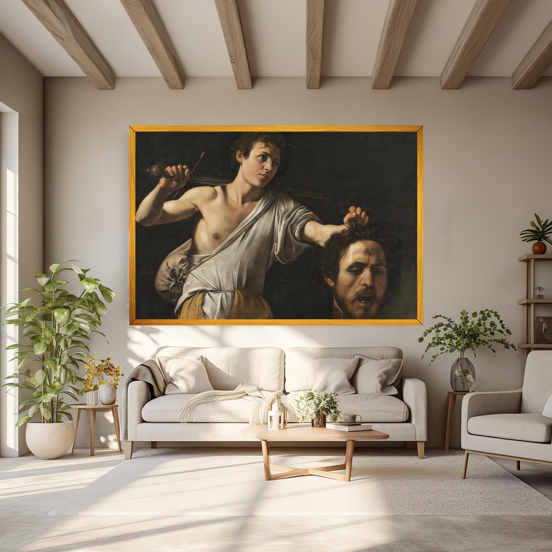 Leinwandbild The Head Of Goliath mockup 6