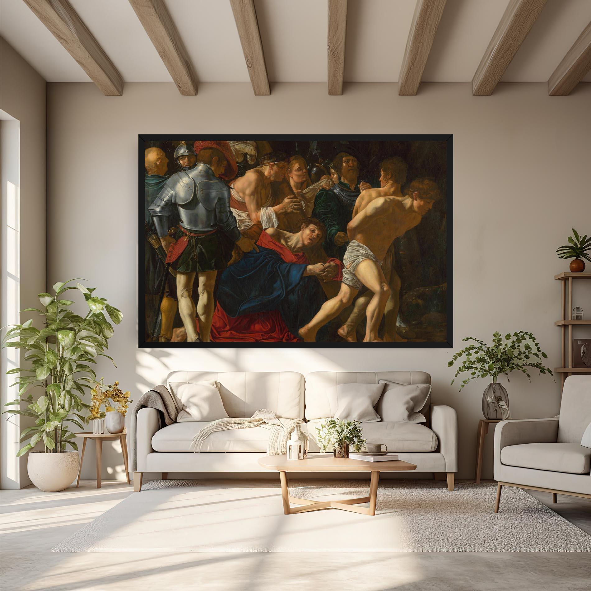 Leinwandbild Fall Of Christ Calvary mockup 6