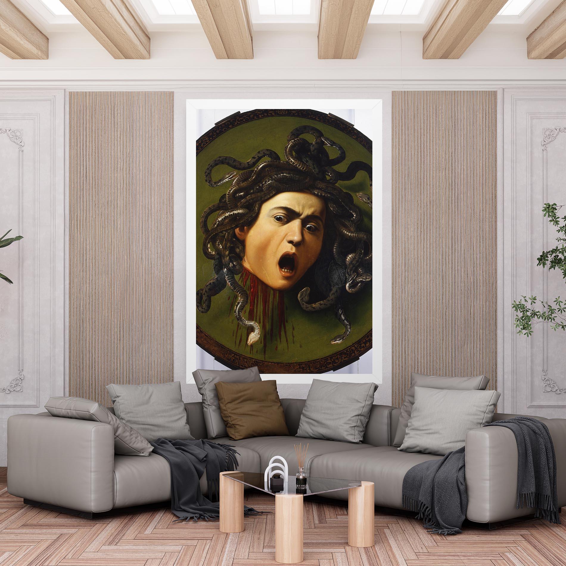 Leinwandbild Caravaggio Medusa mockup 6